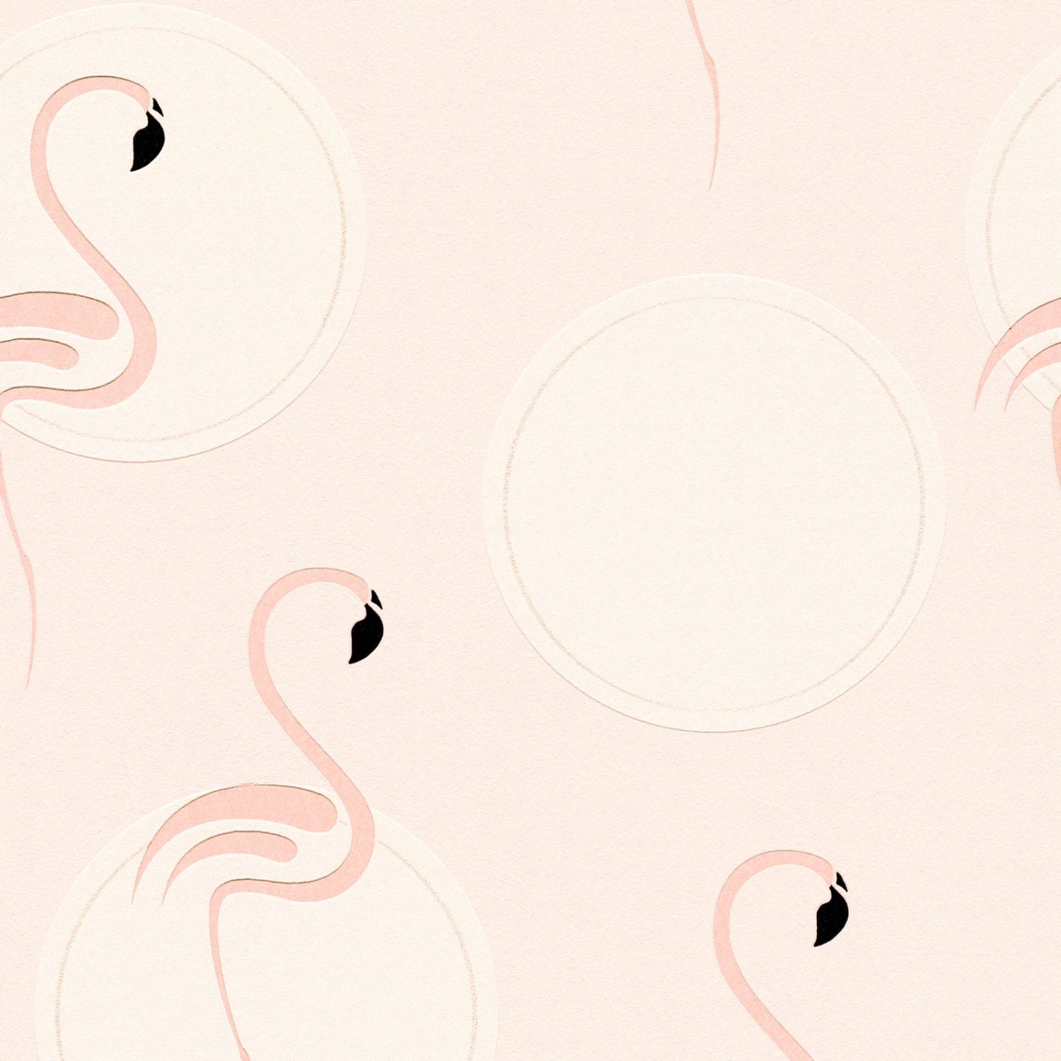 Bricoflor Flamingo Tapete Rosa Kinderzimmer Vliestapete mit Flamingos Vogel Wandtapete in Pastellrosa Ideal für Babyzimmer Von Mädchen