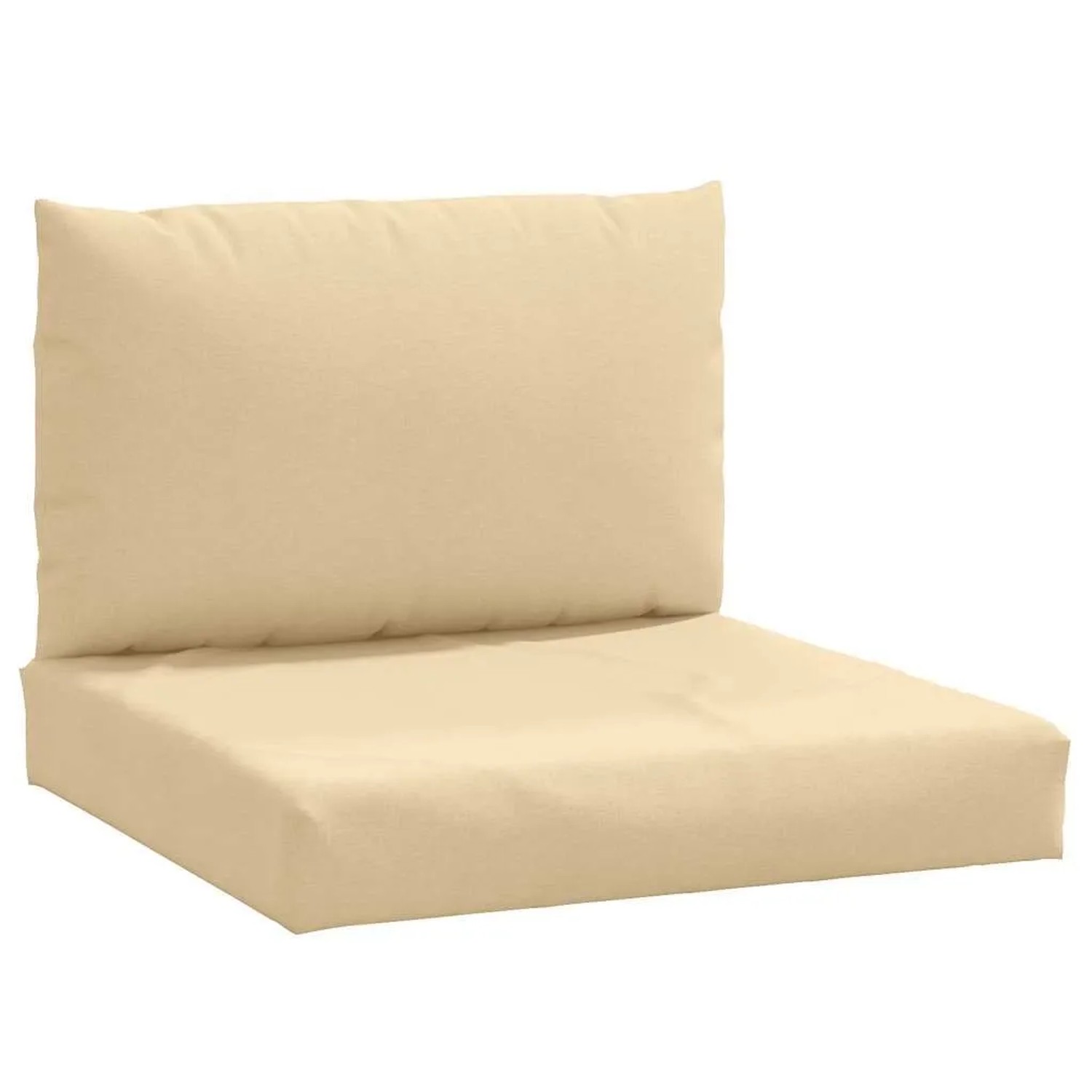 vidaXL Palettenkissen 2-Tlg Melange Beige Stoff 4002644