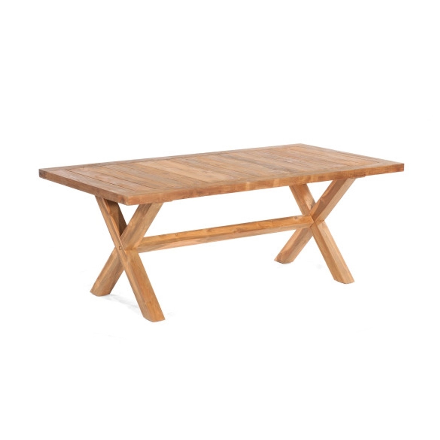 Natur24 Tisch Standford 200 x 100 x 76 cm Teakholz Gartentisch Tisch Neu