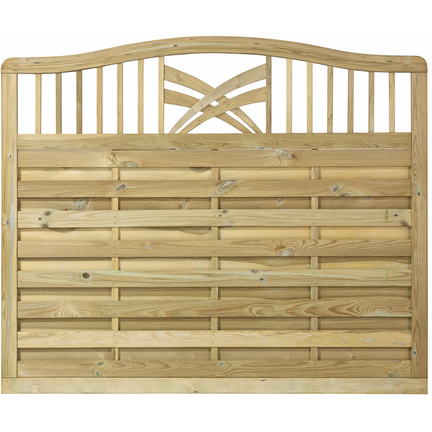 Plus Holz Sichtschutzzaun Rondo Nadelholz druckimprägniert 180 cm x 142/150 cm