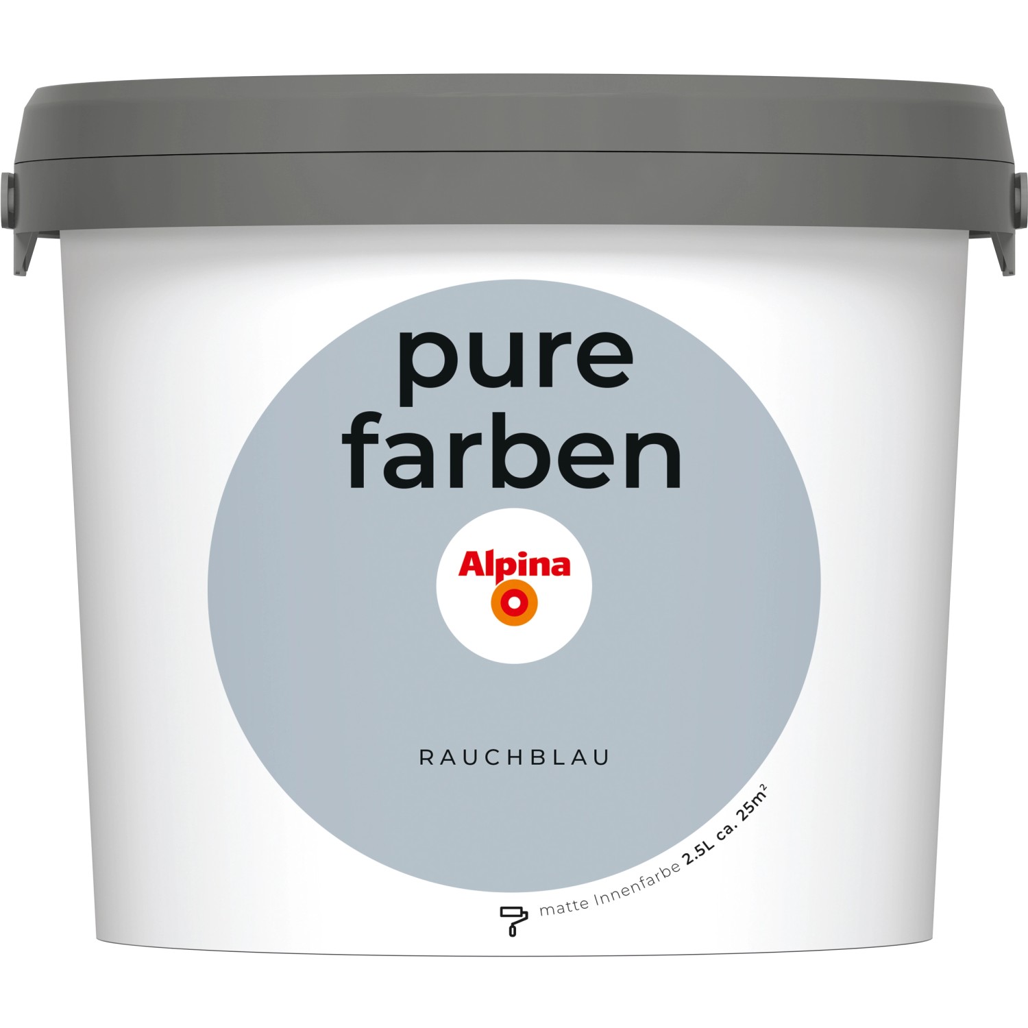 Alpina Wandfarbe Pure Farben Rauchblau 2,5 l
