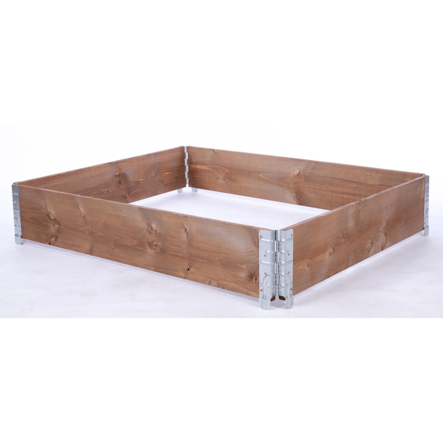 PROREGAL Hochbeetkisten GrowBox HxBxT 20x120x100cm 1 Ebene Holz Braun