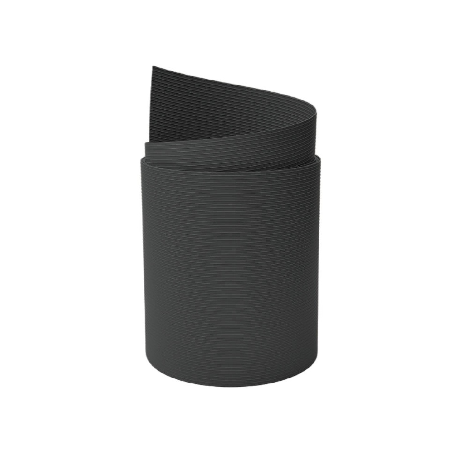 zaunzu Sichtschutz Rille PP für Doppelstabmatten UV-beständiger Sichtschutz Anthrazit 2,55m