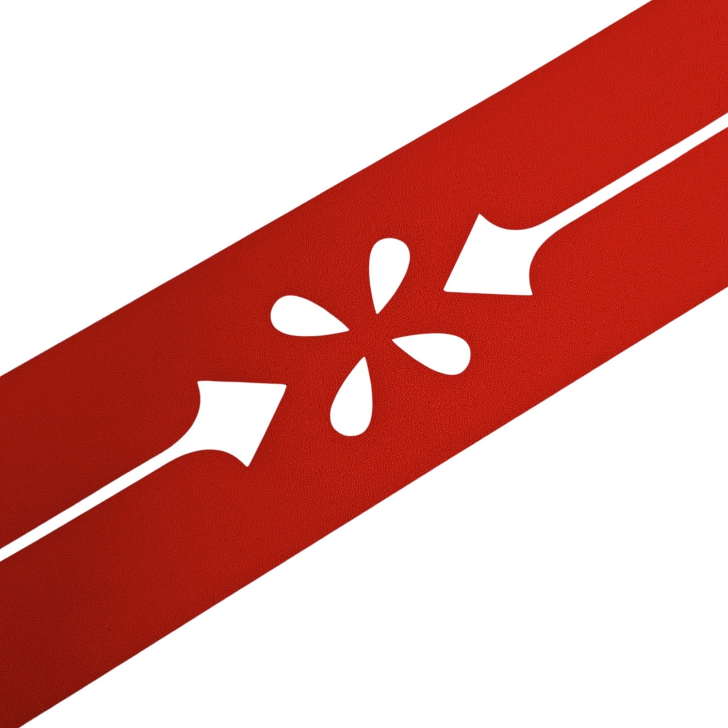 zaunzu Sichtschutz Premium Dekor Verona Sichtschutz Rot 2,55m