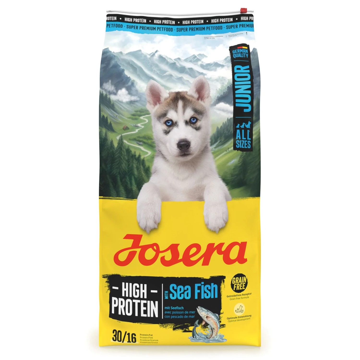 Josera Hunde-Trockenfutter High Protein Junior mit Seefisch 12,5 kg