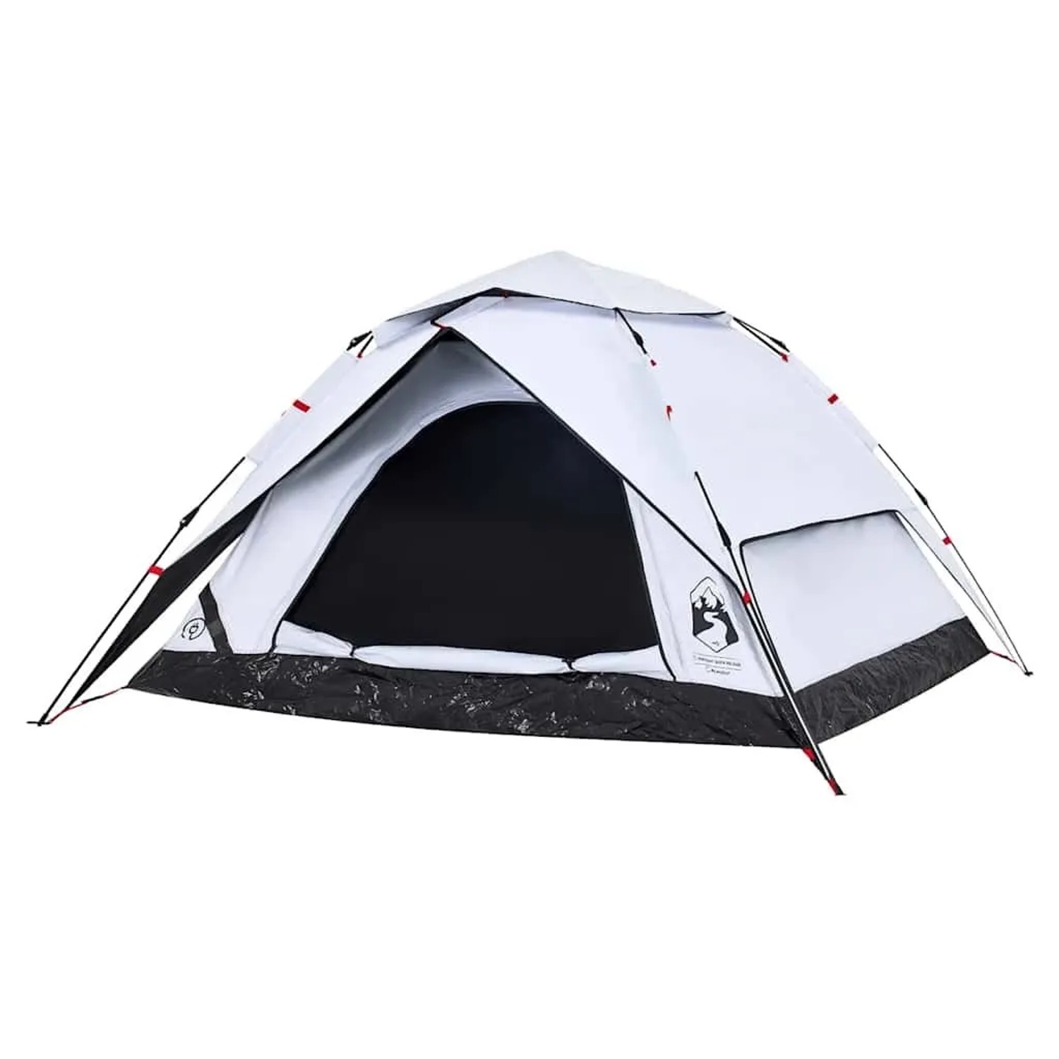 vidaXL Kuppel-Campingzelt 4 Personen Weiß Verdunkelt Quick Release 4004184