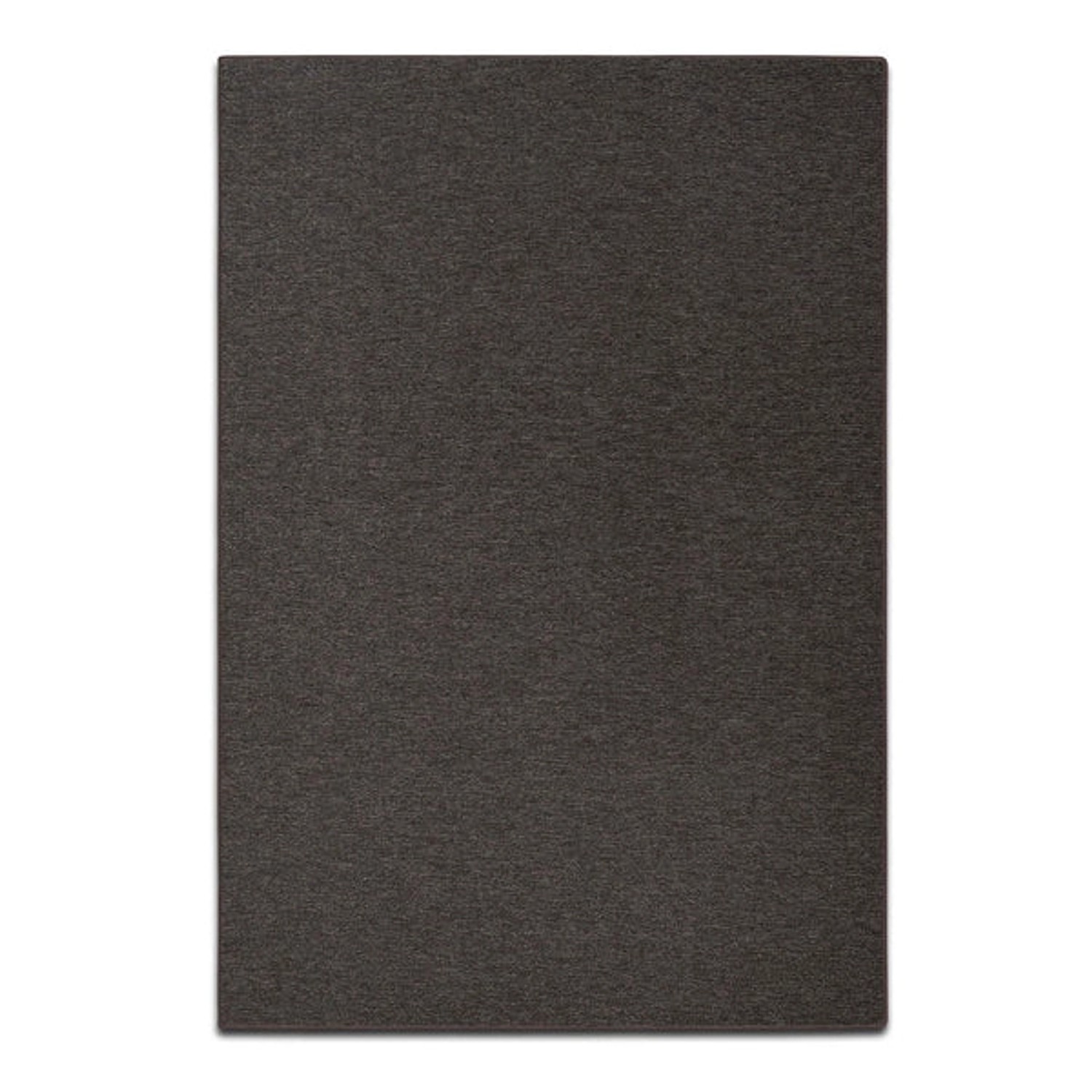 Karat Teppichläufer London Flacher Schlingenflor Dunkelbraun 80 x 350 cm