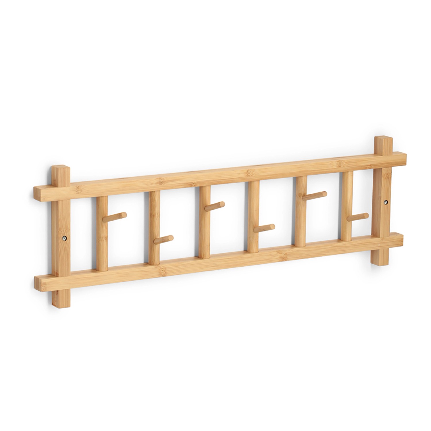 Zeller Wandgarderobe Bambus 68 cm x 2,5 cm x 22 cm