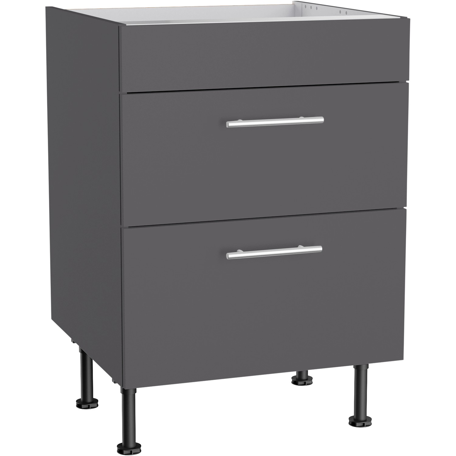 Optifit Unterschrank für Kochfeld Ingvar420 60 cm Anthrazit Matt