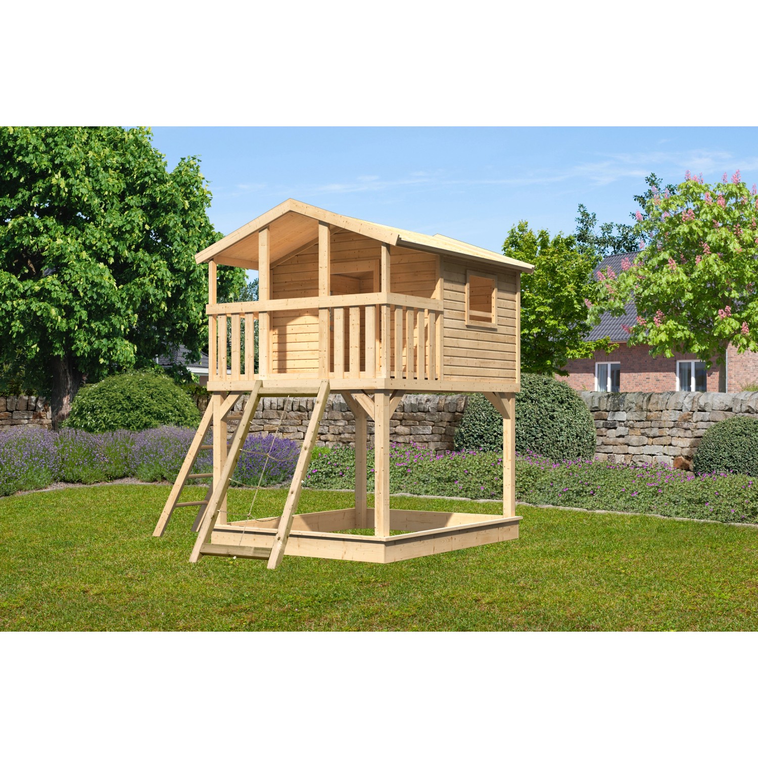 Karibu Stelzenhaus Benjamin Netzrampe Naturbelassen