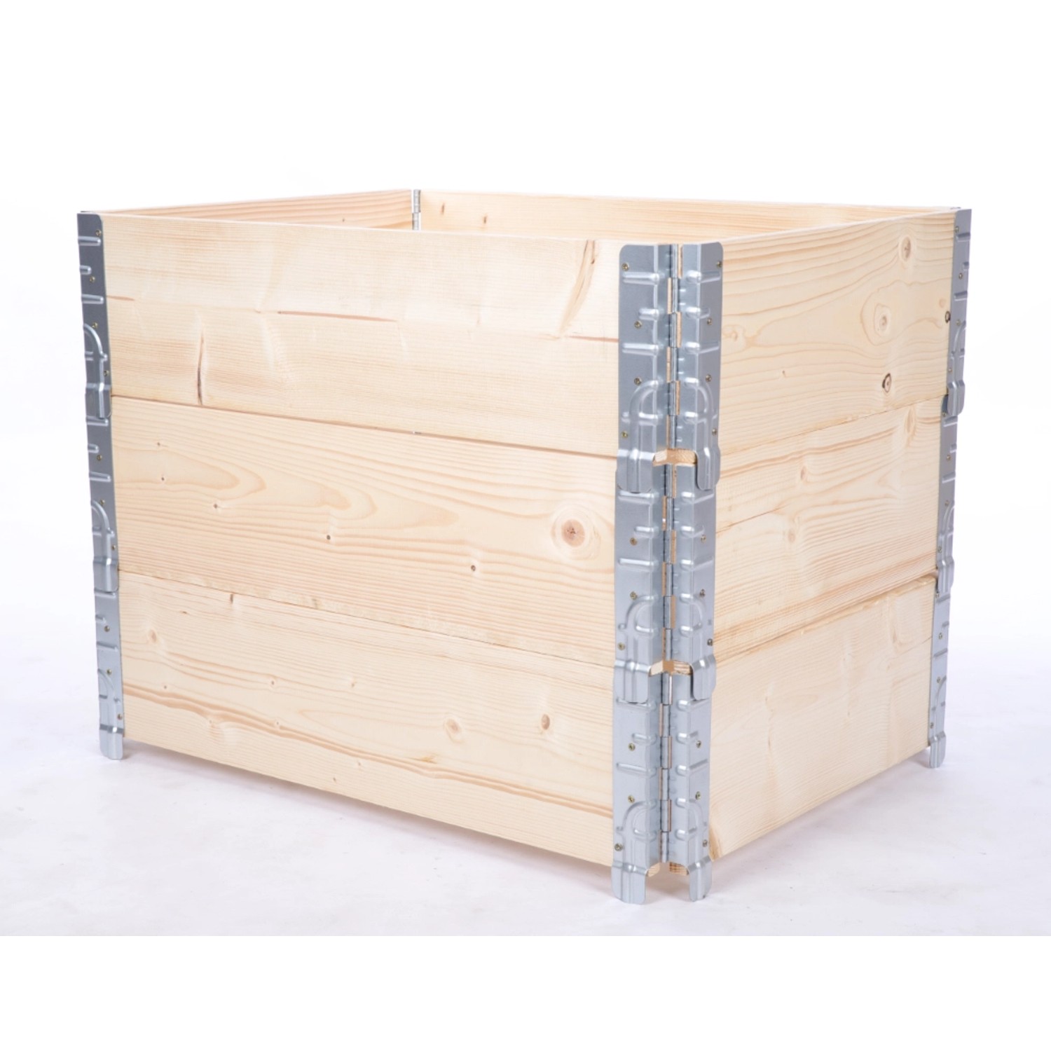 PROREGAL Hochbeetkisten GrowBox 60x60x80 cm 3 Ebenen Holz Imprägniert