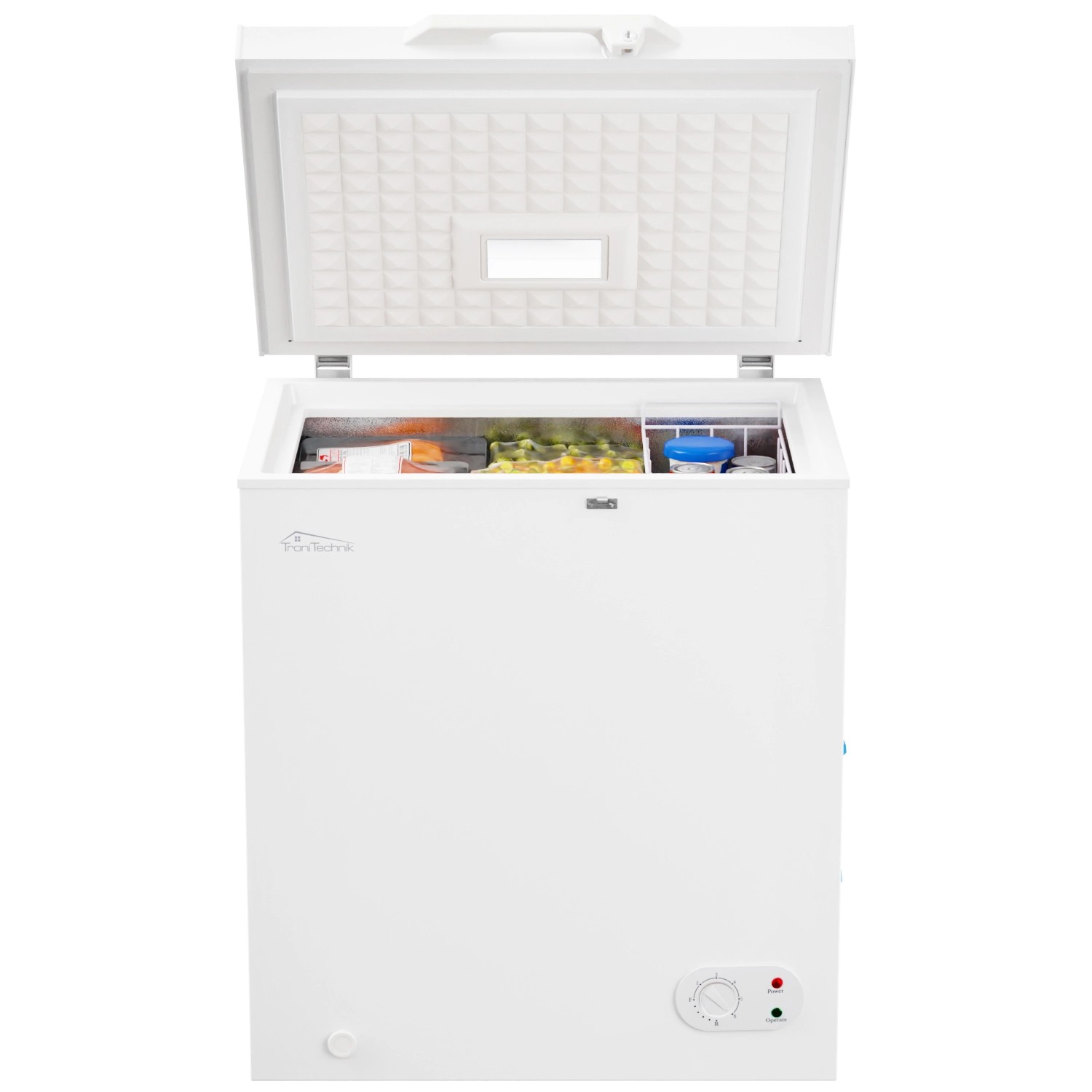 Tronitechnik Gefriertruhe Kühltruhe Borgar Pro Mit 2In1 Gefrier- Und Kühlfunktion, 160 Liter 184Kwh/Jahr Led Griff