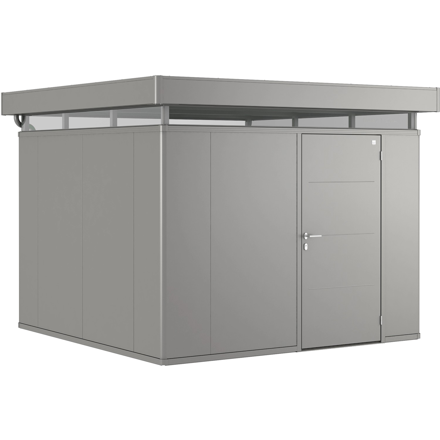 Biohort Metall-Gerätehaus CasaNova Quarzgrau-Metallic 3 m² Einzeltür
