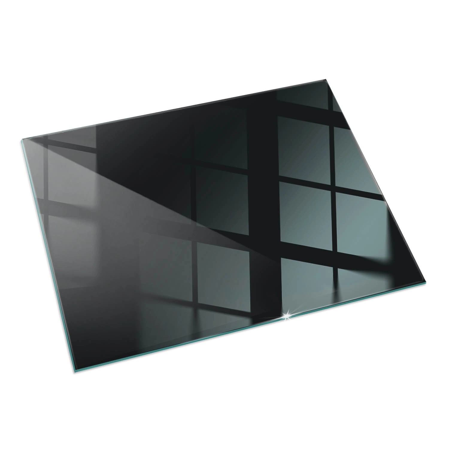 Tulup Glasplatte für Kamin Schwarz Glasbodenplatte für Kaminöfen Rechteck 120x80 cm Schwarz Glasplatte für Kamin Glas unter Kamin
