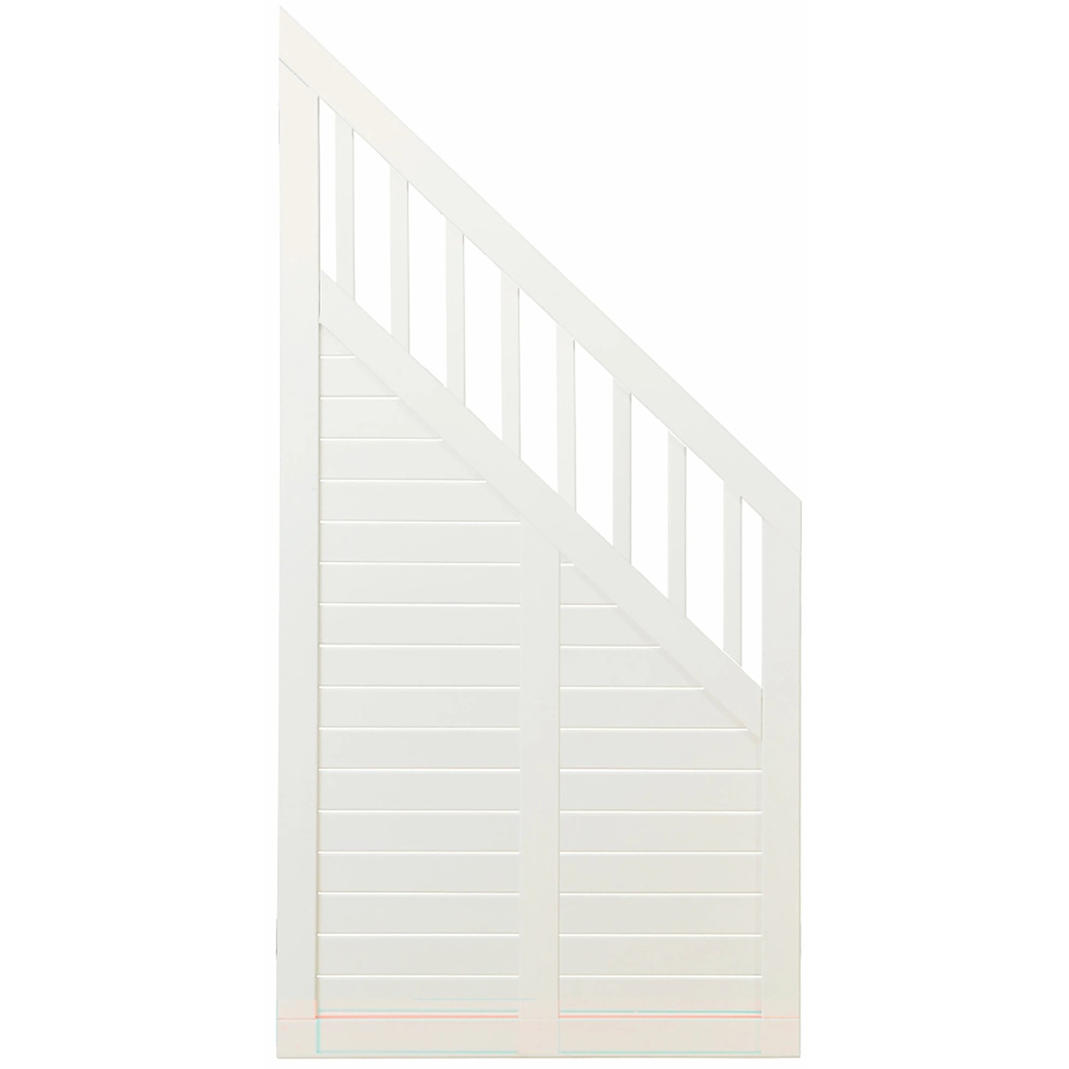 Plus Holz Sichtschutzzaun Nostalgi Nadelholz Weiß 90 cm x 180 /95 cm