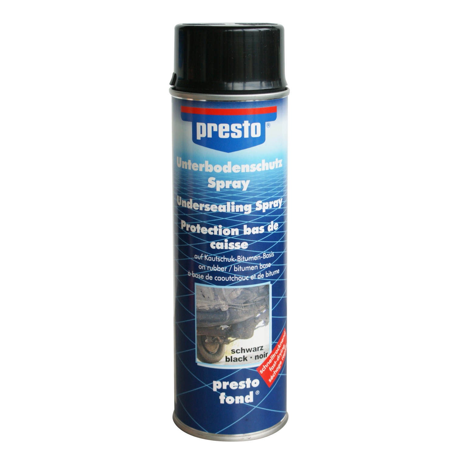 Presto Unterbodenschutz-Spray Bitumen Schwarz 500 ml