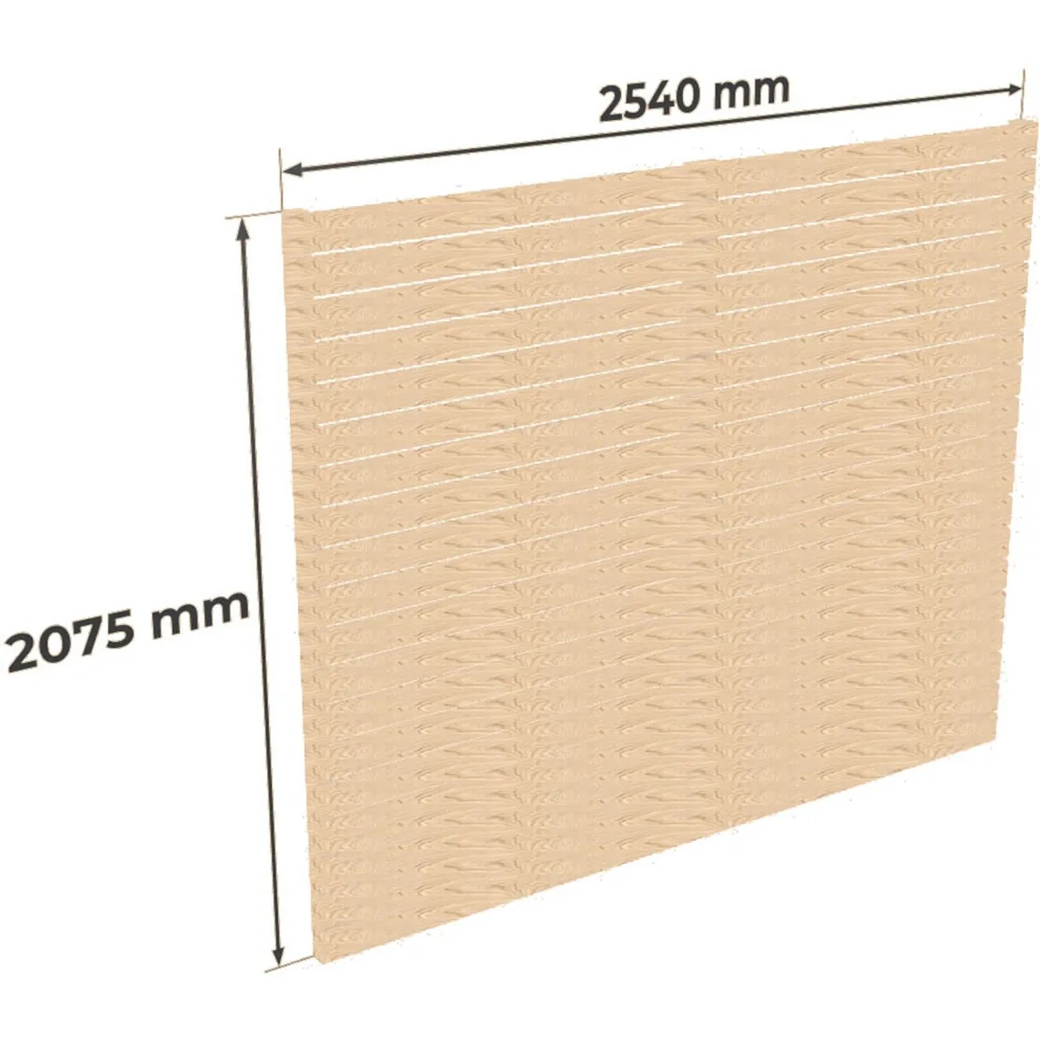 Holzbrüder Carport-Seitenwand Ralf Fichte 207,5 cm x 254 cm Natur