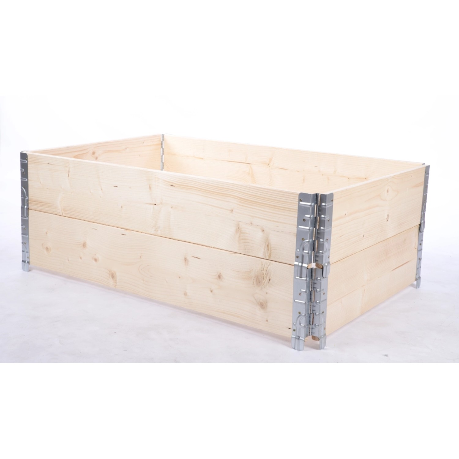 PROREGAL Hochbeetkisten GrowBox 40x120x80cm 2 Ebenen Holz Imprägniert