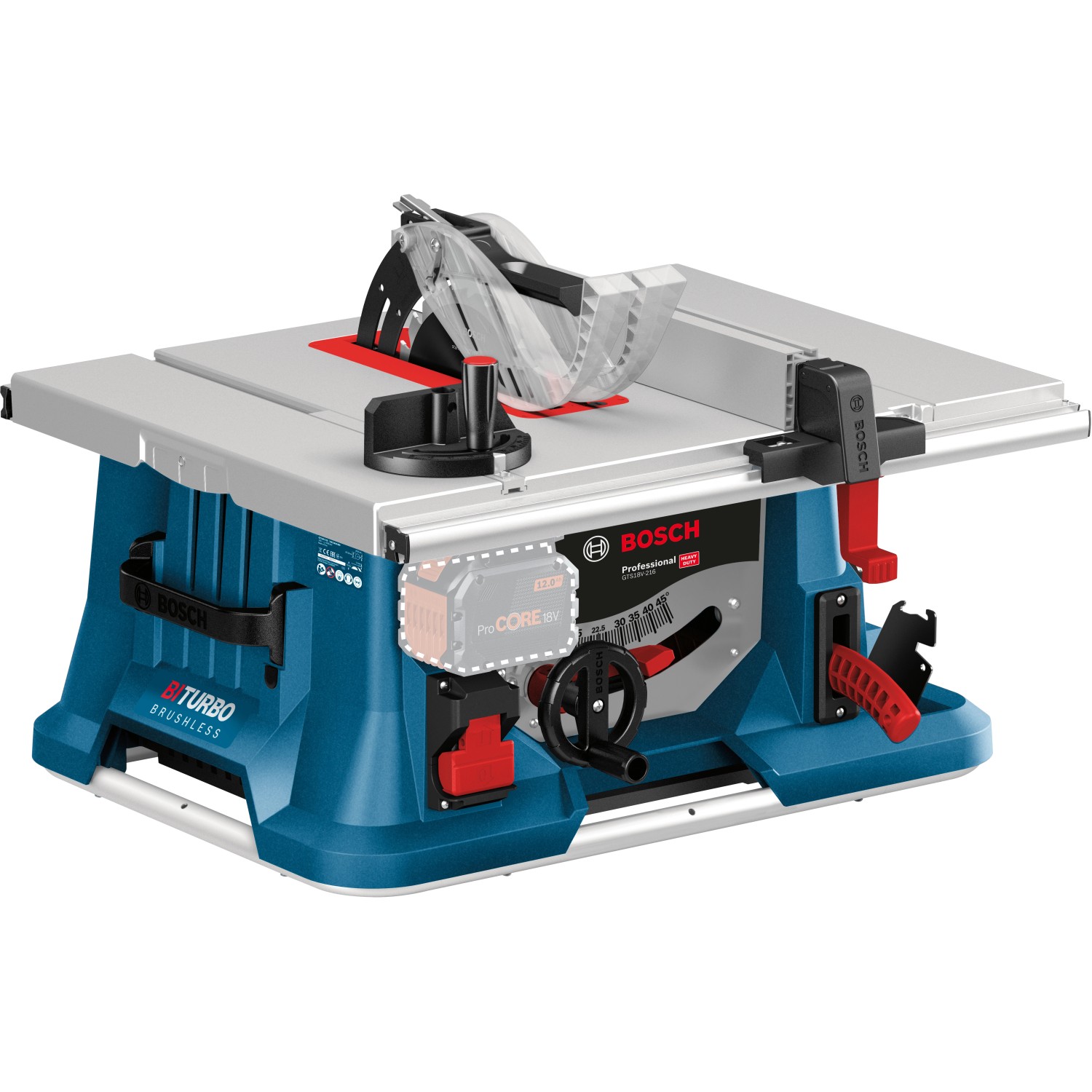 Bosch Professional Akku-Tischkreissäge GTS 18V-216 Solo inkl. Kreissägeblatt