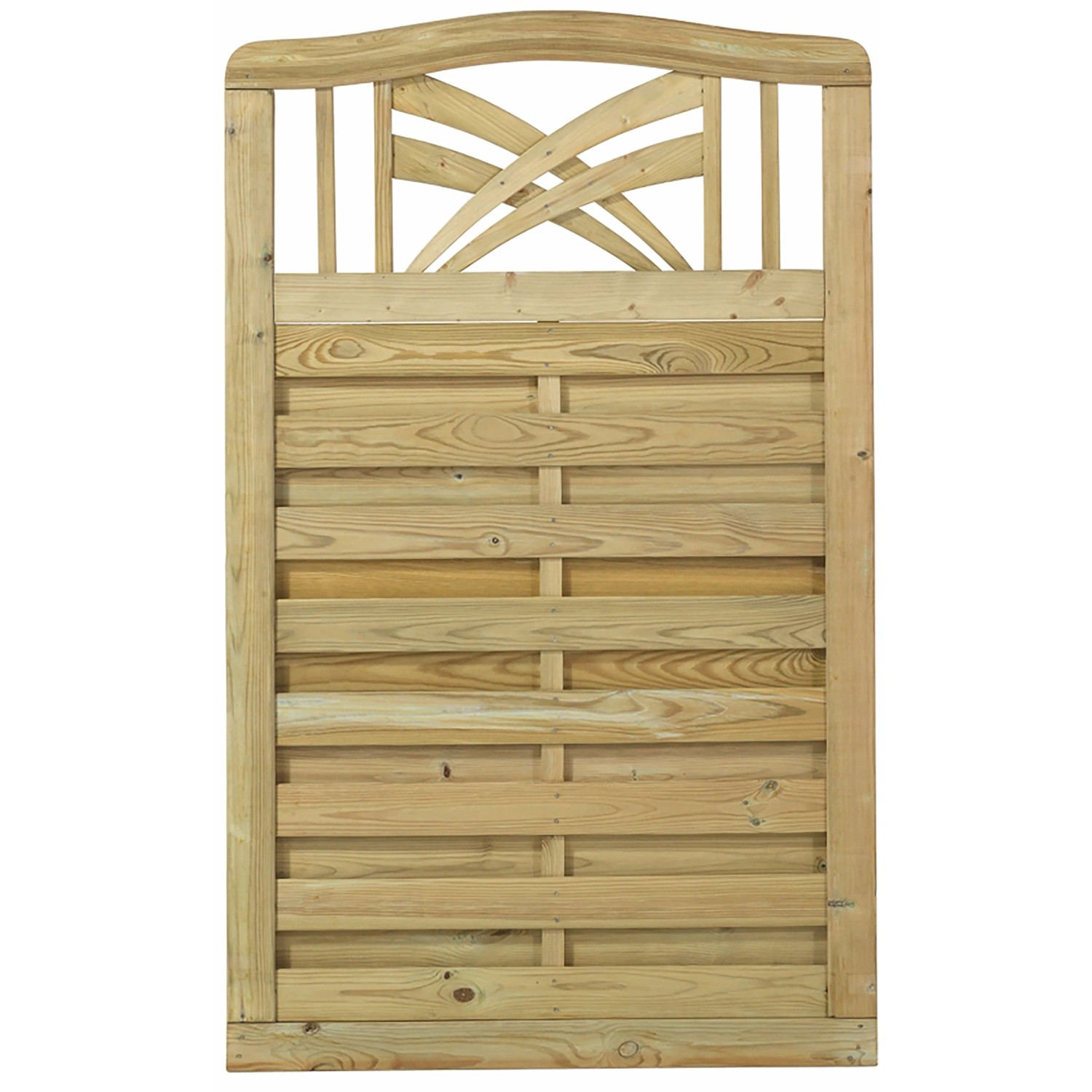 Plus Holz Sichtschutzzaun Rondo Nadelholz druckimprägniert 90 cm x 142/146 cm