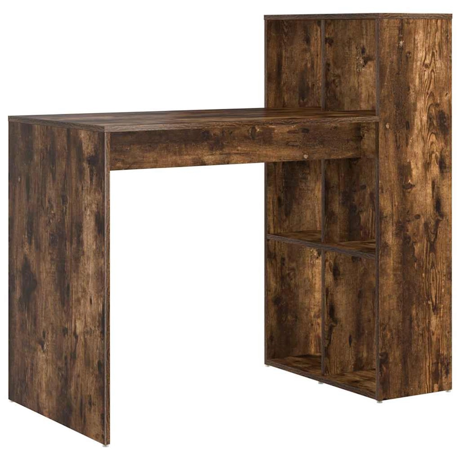 vidaXL Tisch mit Regal Räuchereiche 108 x 55 x 103,5 cm Holzwerkstoff 869462