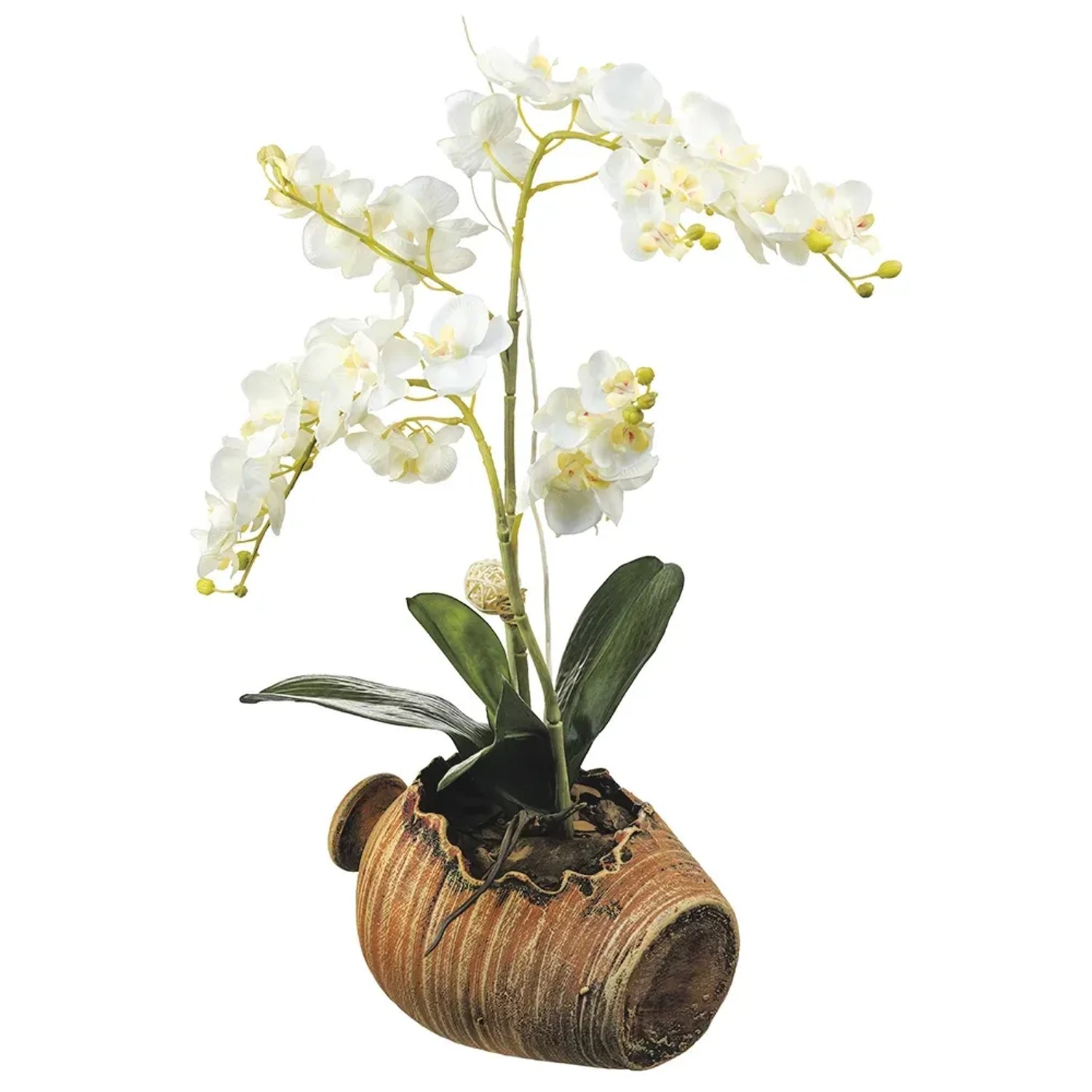 Sanders & Sanders Wandtattoo Blumen Braun Grün und Weiß 42,5 x 65 cm 600312