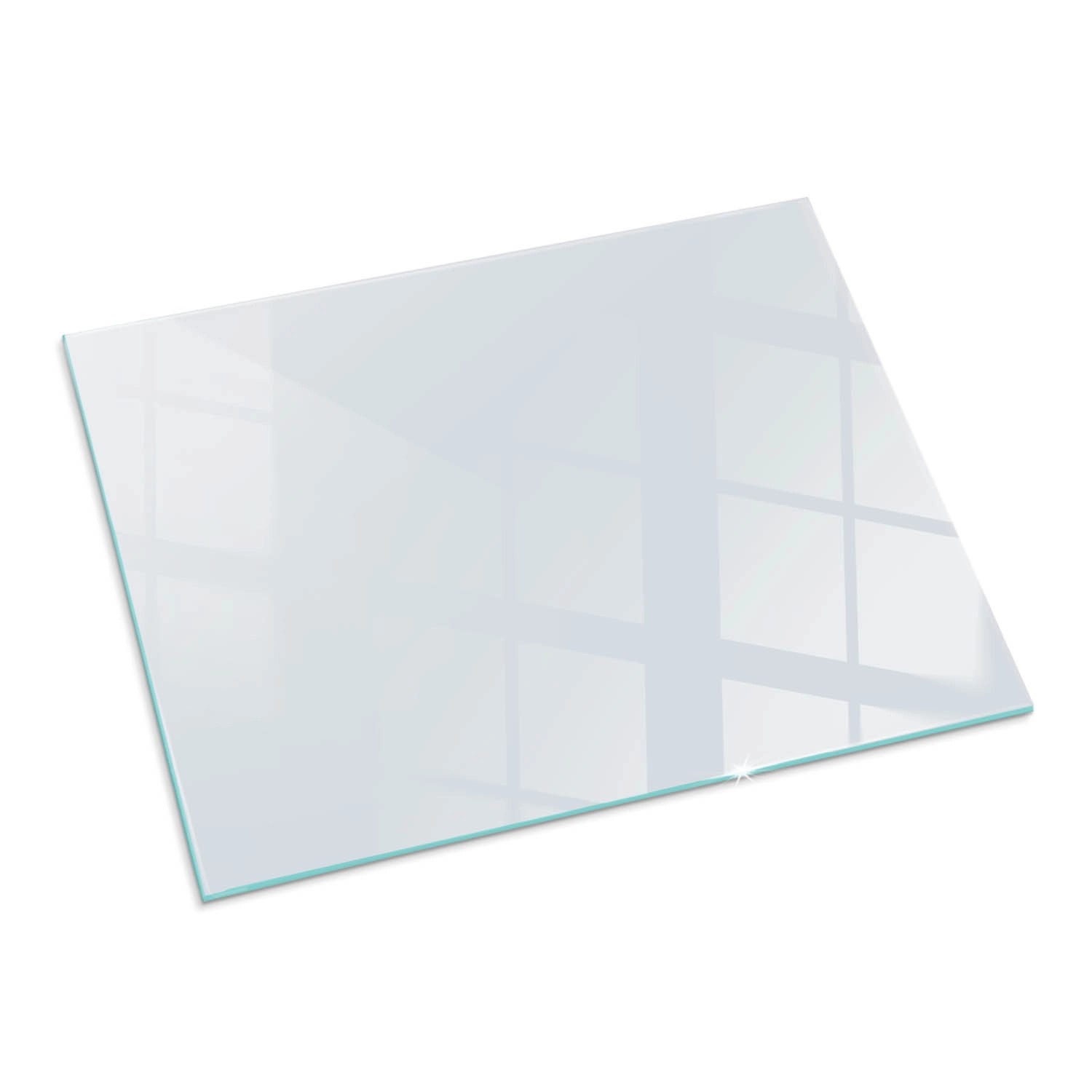 Tulup Glasplatte für Kamin Weiß Funkenschutzplatte Kaminöfen Rechteck 80x60 cm Weiß Glasplatte für Kamin Glasplatte unter Kaminöfen