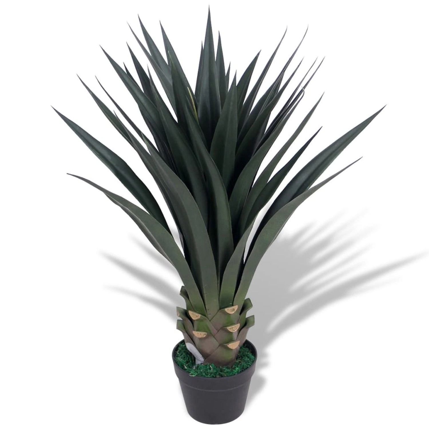 furnicato Künstliche Yucca-Pflanze mit Topf 85 cm Grün