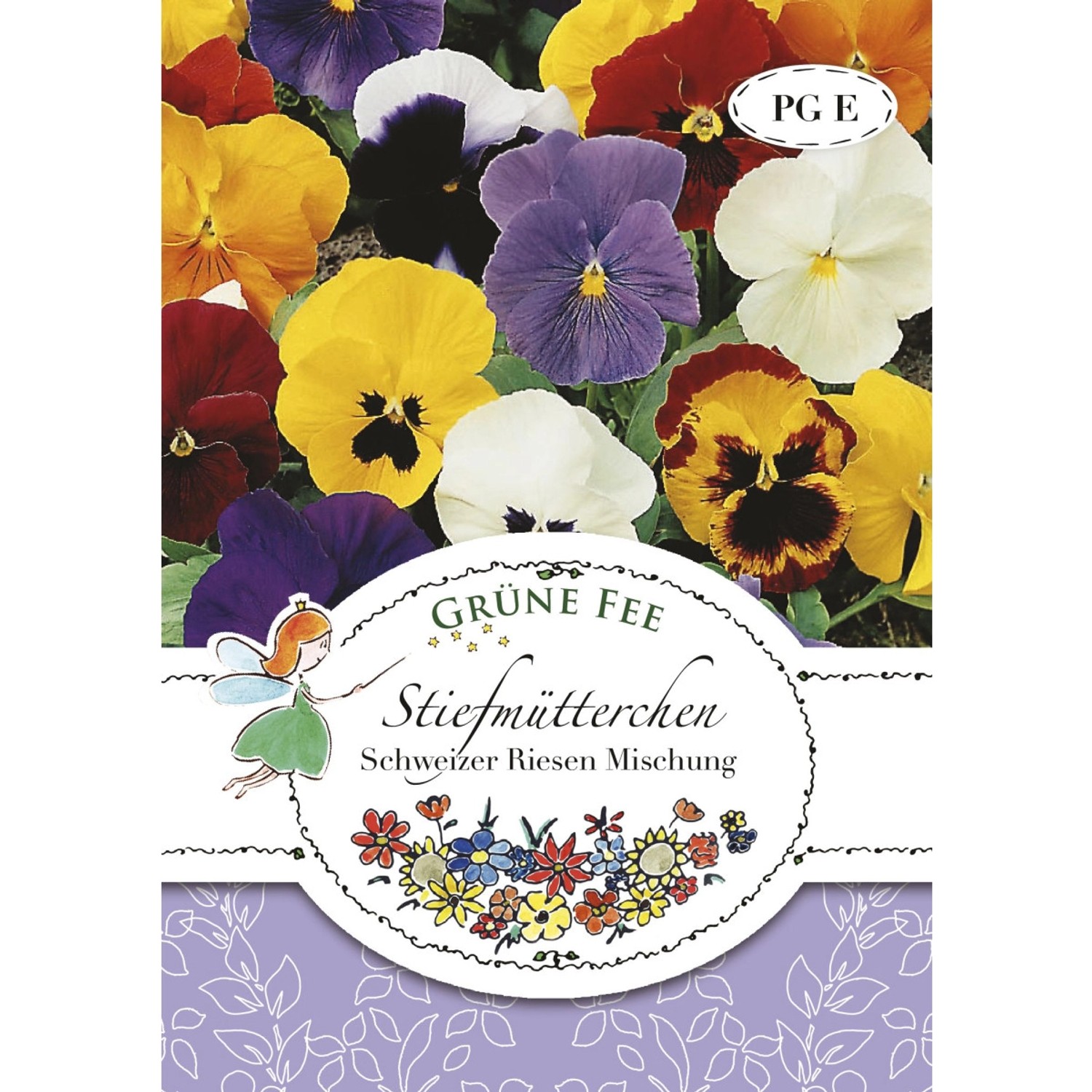 Grüne Fee Stiefmütterchen Schweizer Riesen Mischung Saatgut