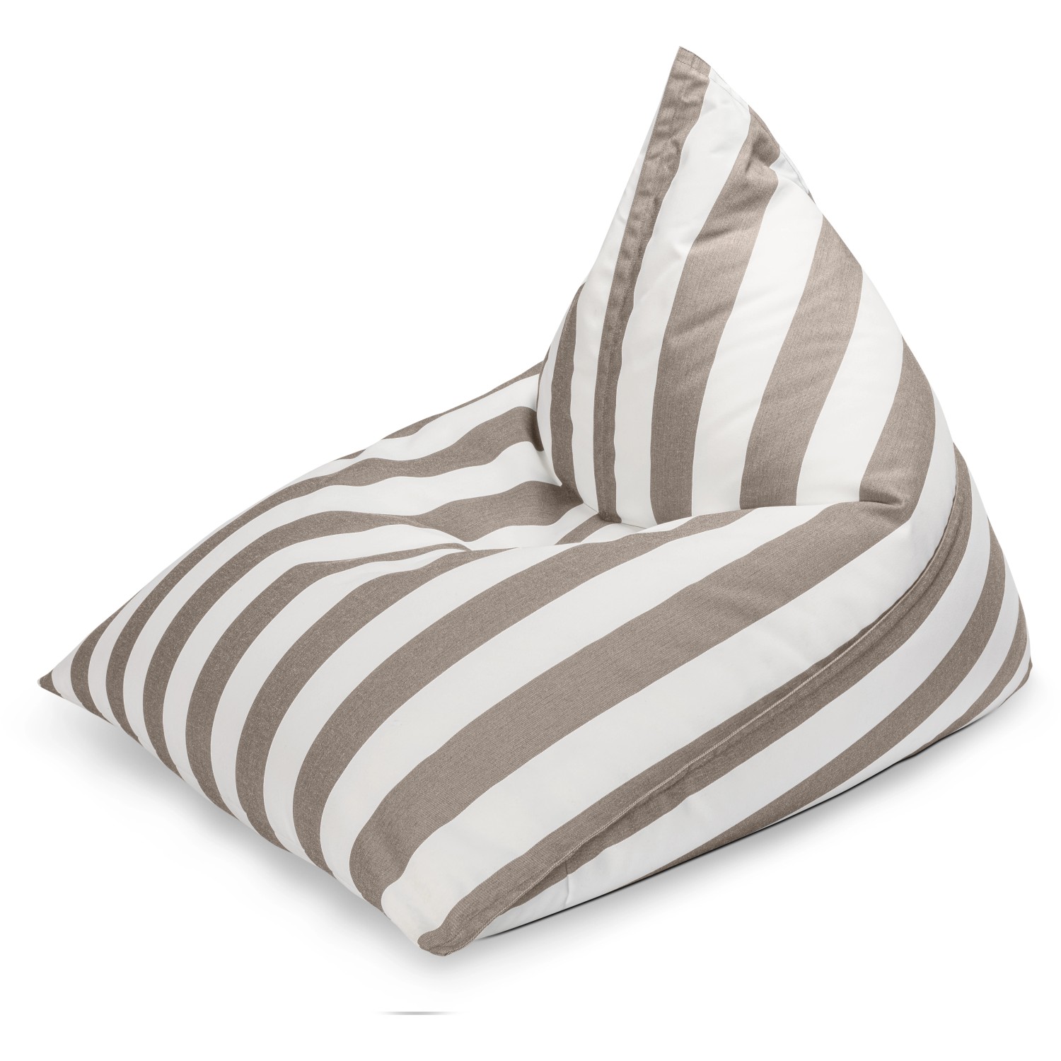 Sitting Point Sitzsack Calypso Santorin 300 l Taupe Streifen-Muster