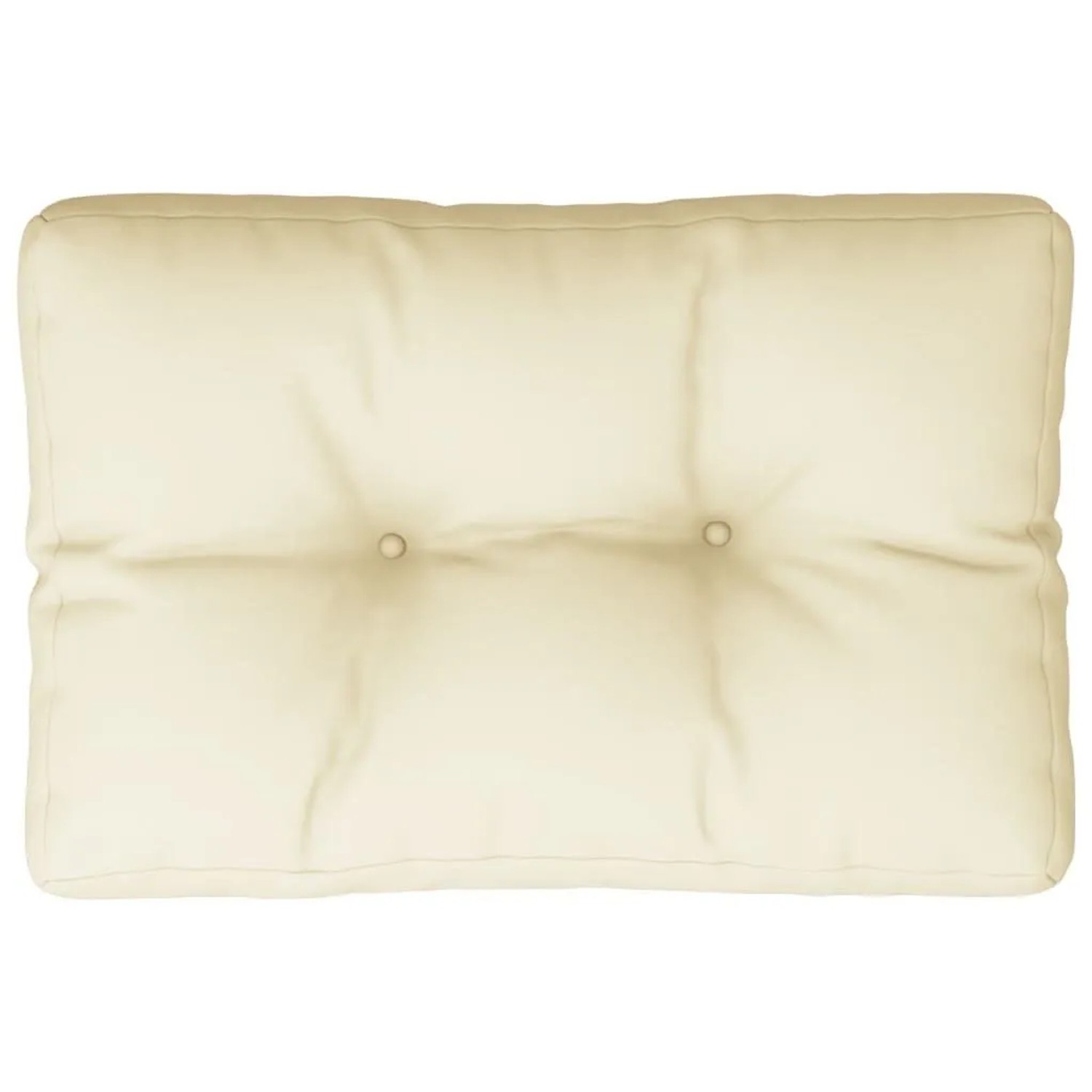 vidaXL Palettenkissen Creme 60x40x12 cm Stoff 360559