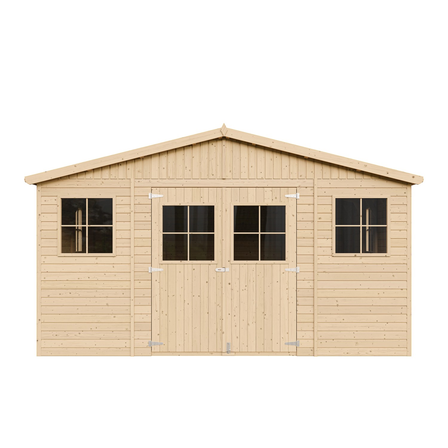 Timbela Gartenhaus Holz M333+M333G 19,77 m² Fenstern und Boden