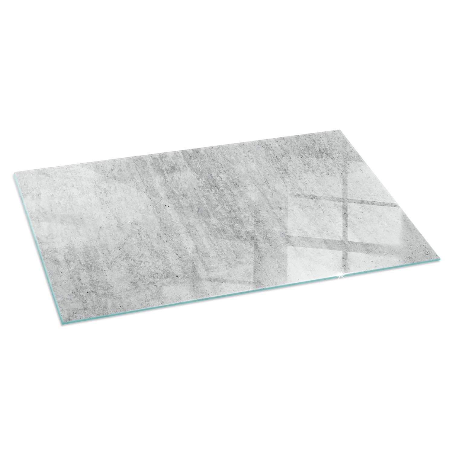 Tulup Glasplatte für Kamin Rohbetonstruktur Funkenschutzplatte Kaminöfen Rechteck 140x70 cm Grau Glasplatte für Kamin Glasplatte unter Kaminöfen