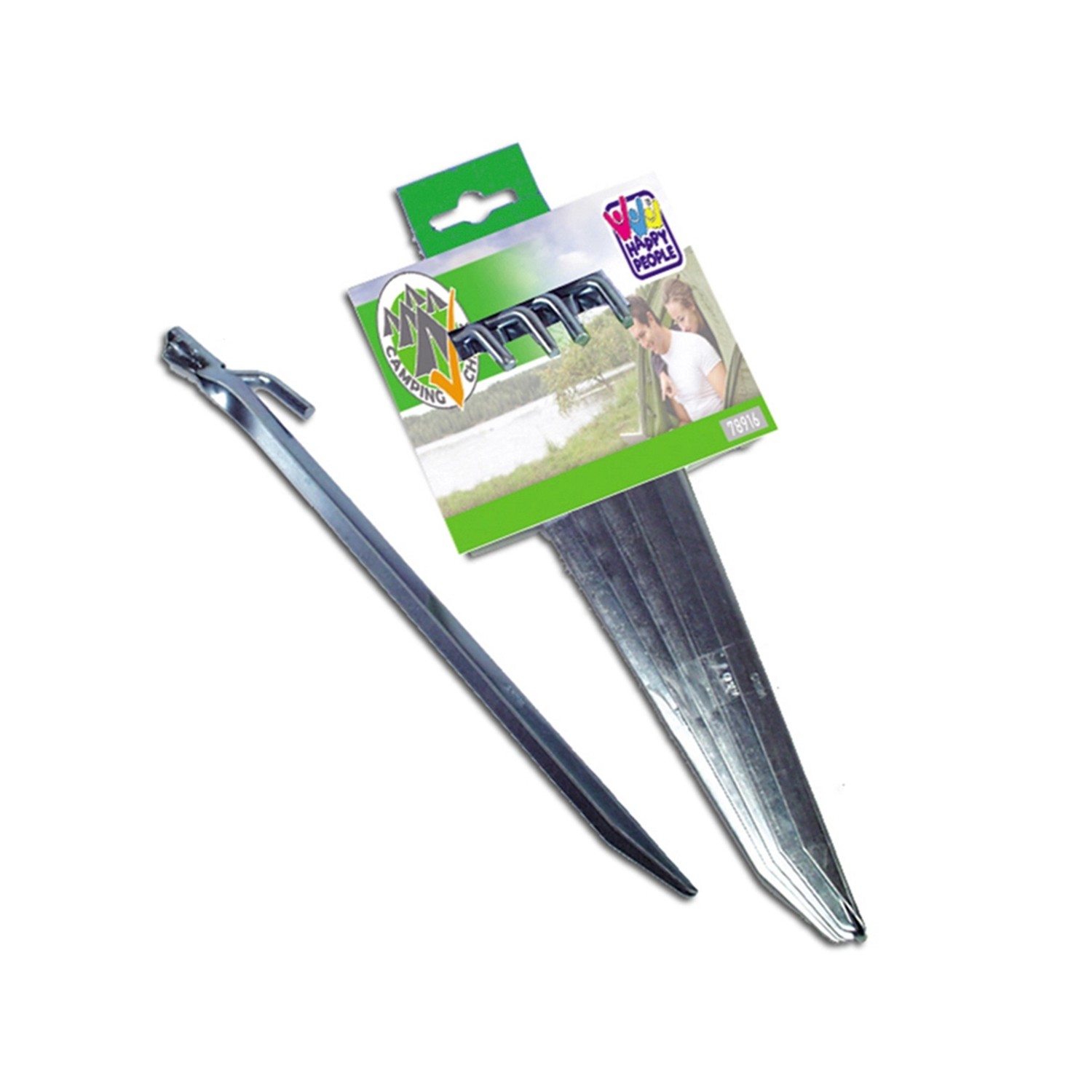 Zeltheringe Stabil mit Spannhaken