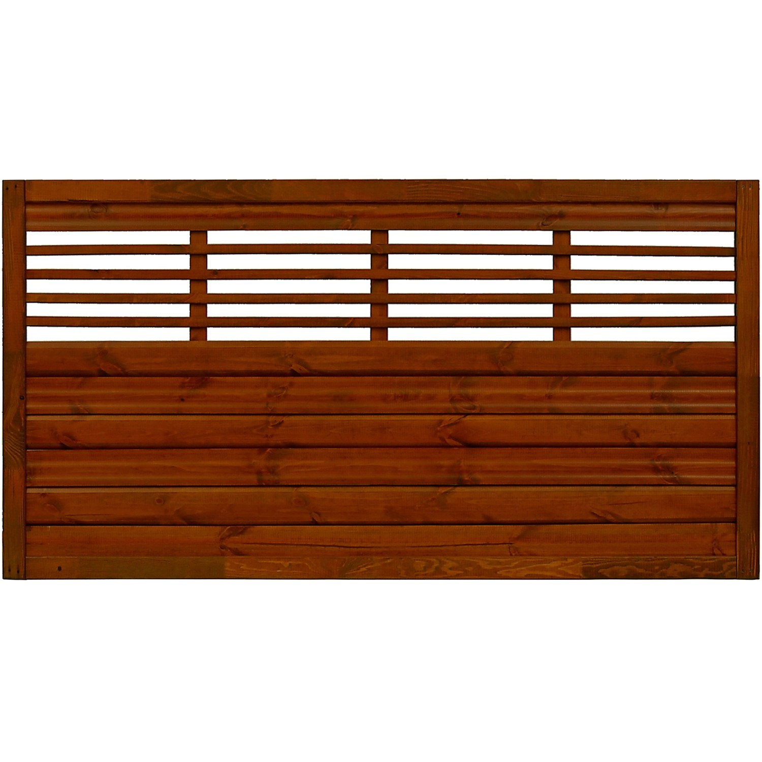 Sichtschutzzaun Element Nicea Teakfarben 90 cm x 180 cm