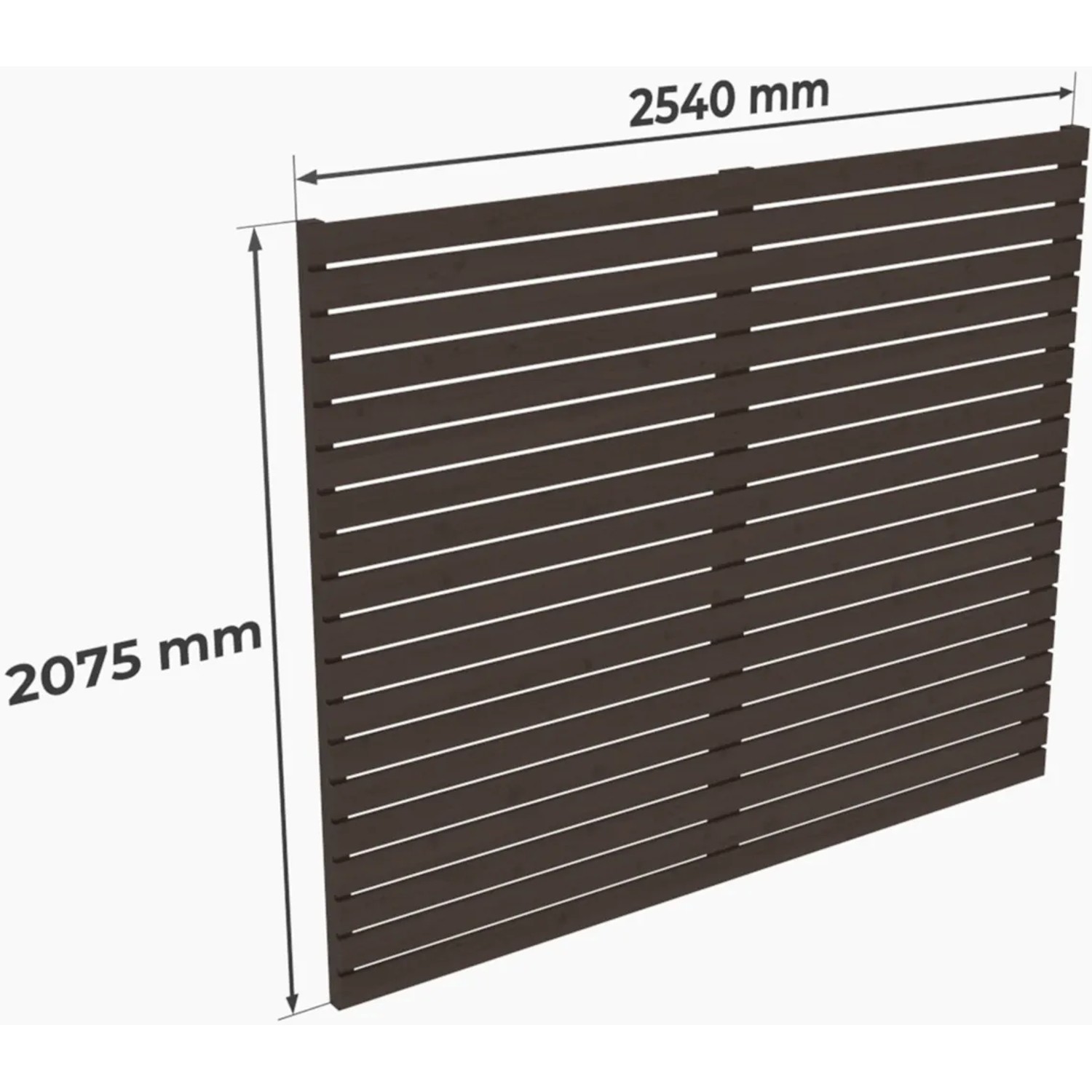 Holzbrüder Carport-Seitenwand Ralf Fichte 207,5 cm x 254 cm Graubraun