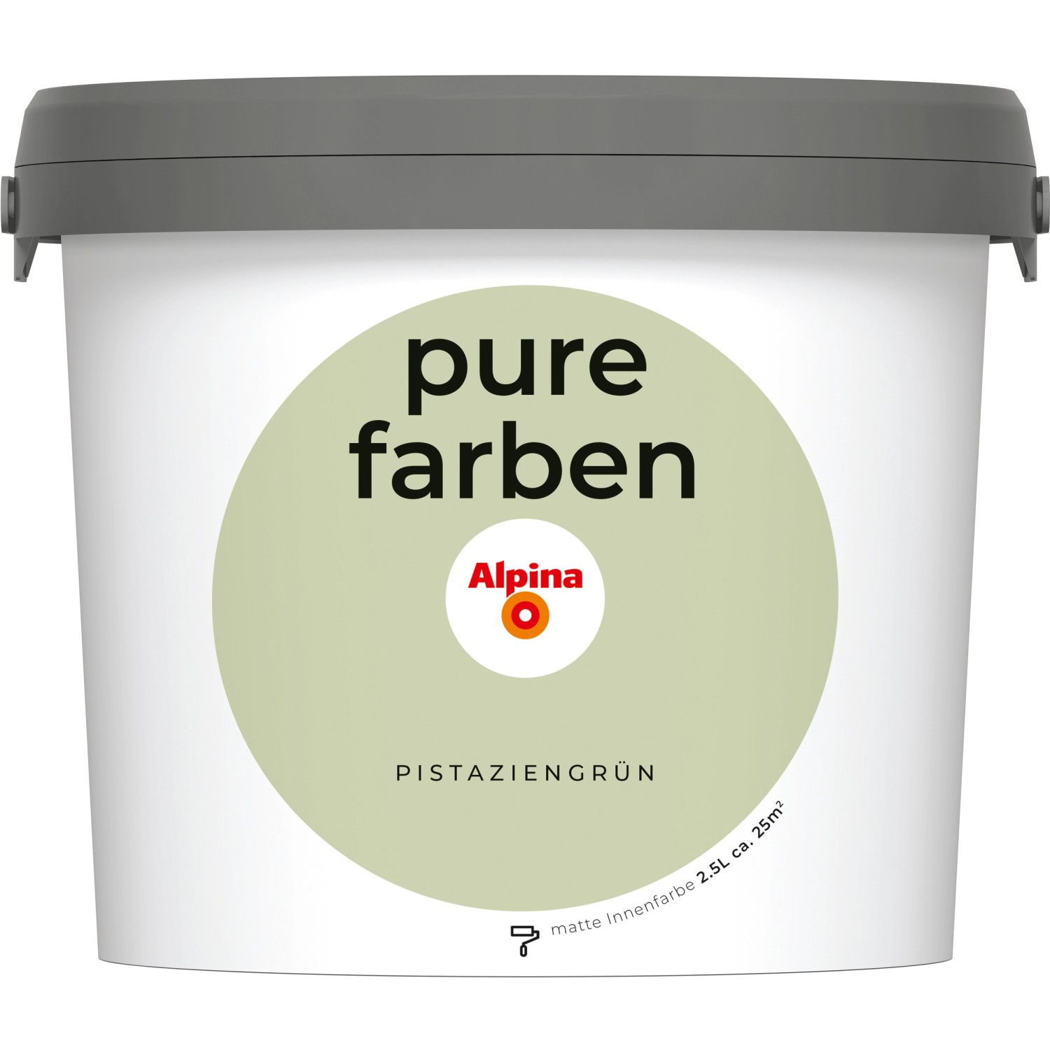 Alpina Wandfarbe Pure Farben Pistaziengrün 2,5 l