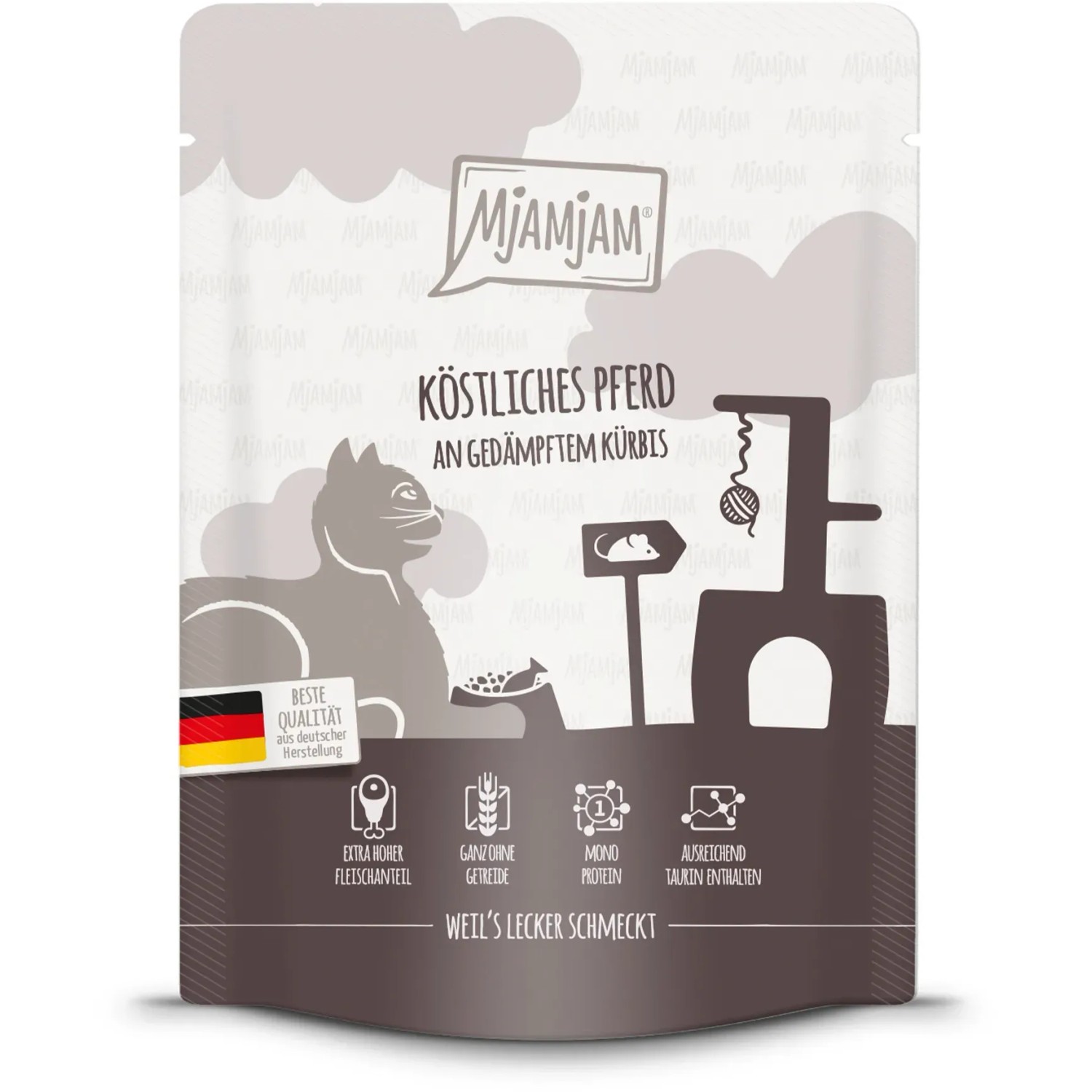 MjAMjAM Köstliches Pferd an gedämpftem Kürbis 300 g