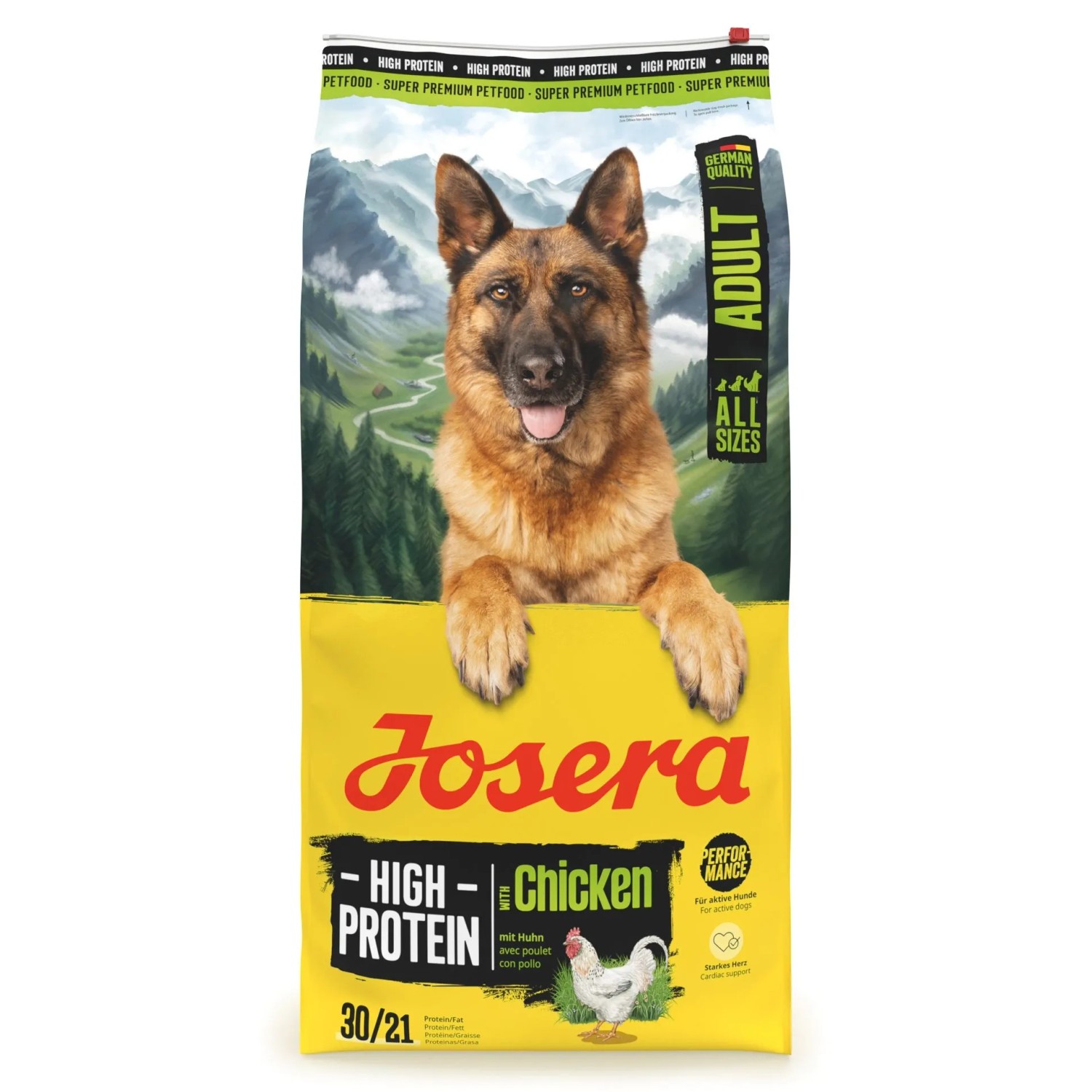 Josera Hunde-Trockenfutter High Protein Adult mit Huhn 12,5 kg