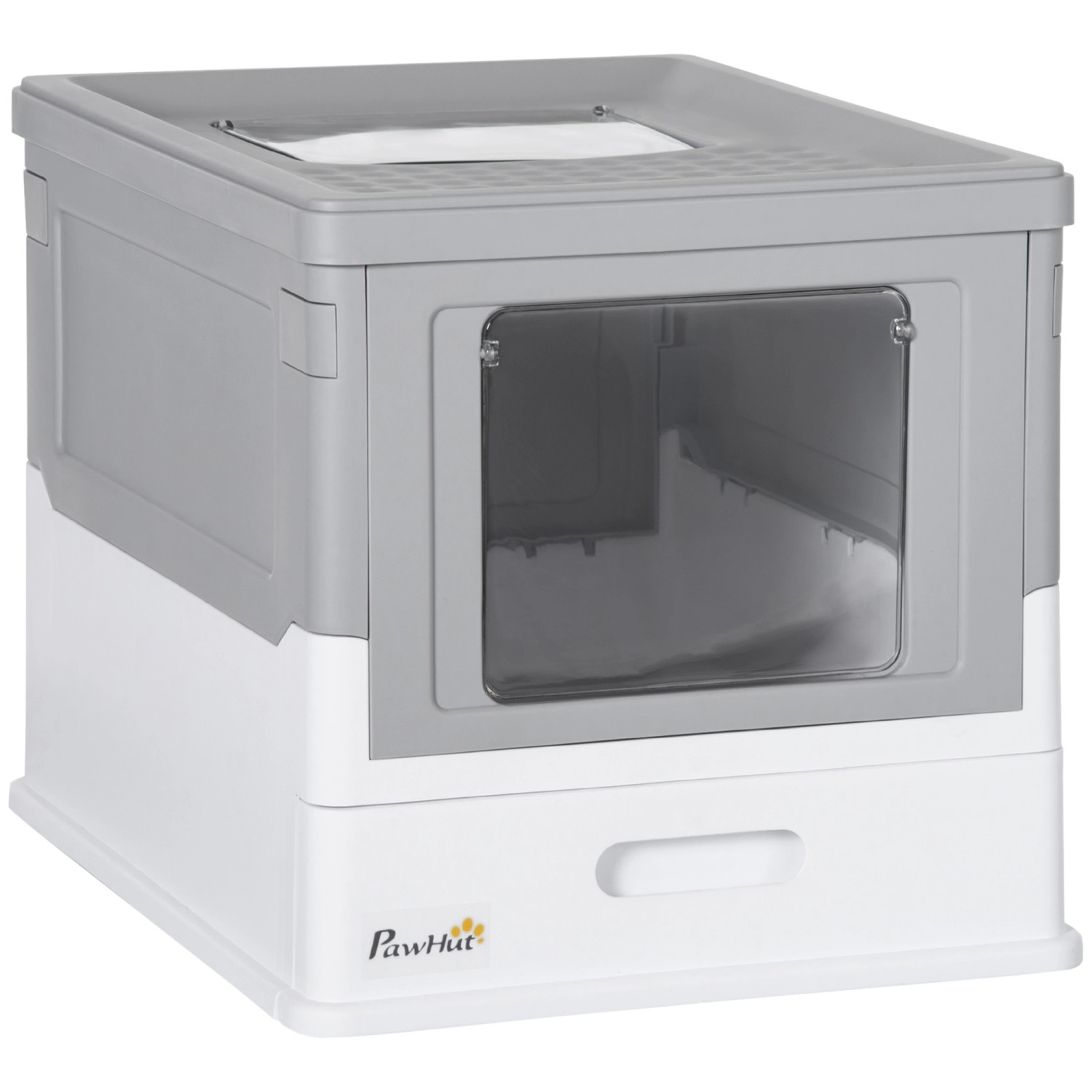 PawHut Katzenklo mit Bodenschale