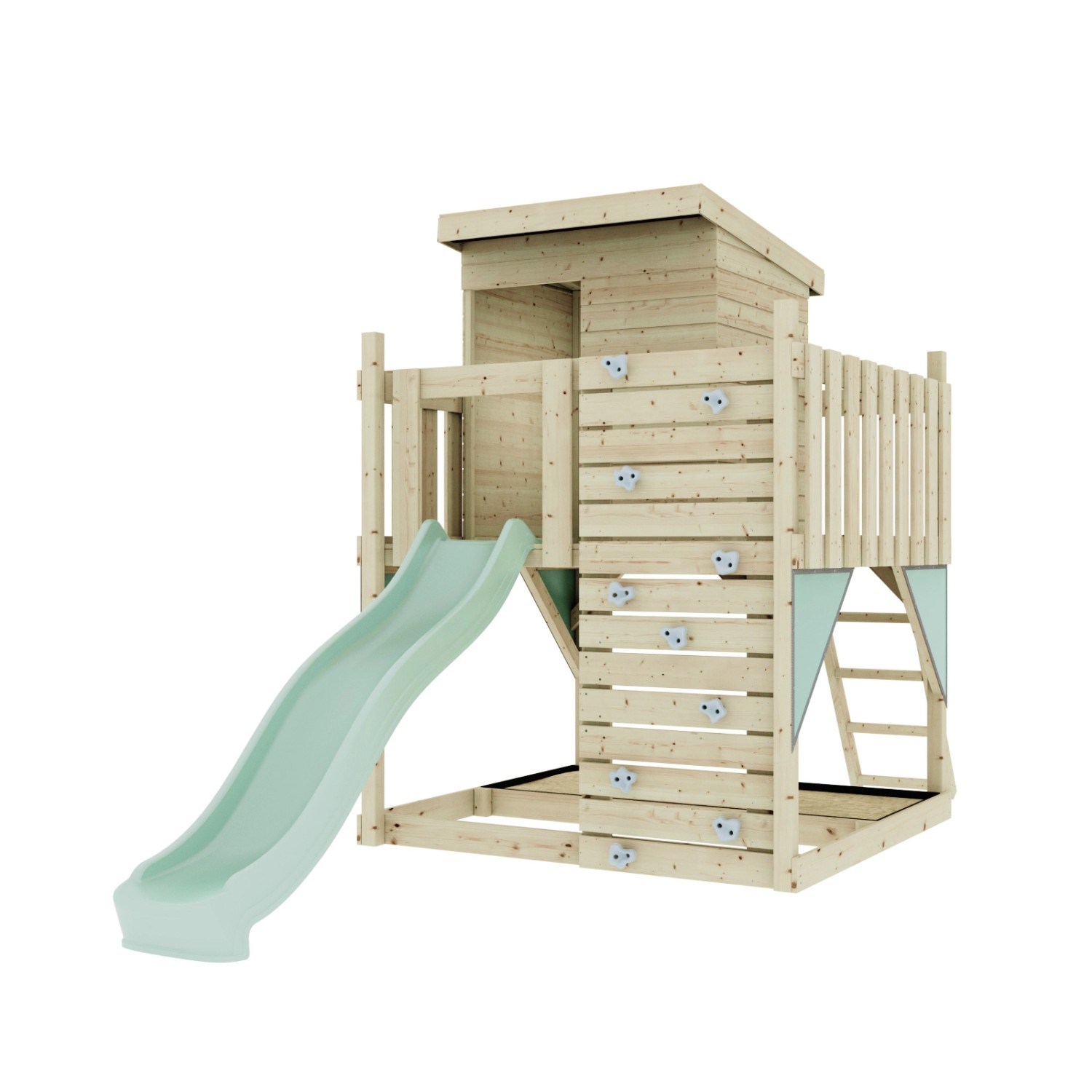PolarPlay Stelzenhaus Polarlicht Mintgrün