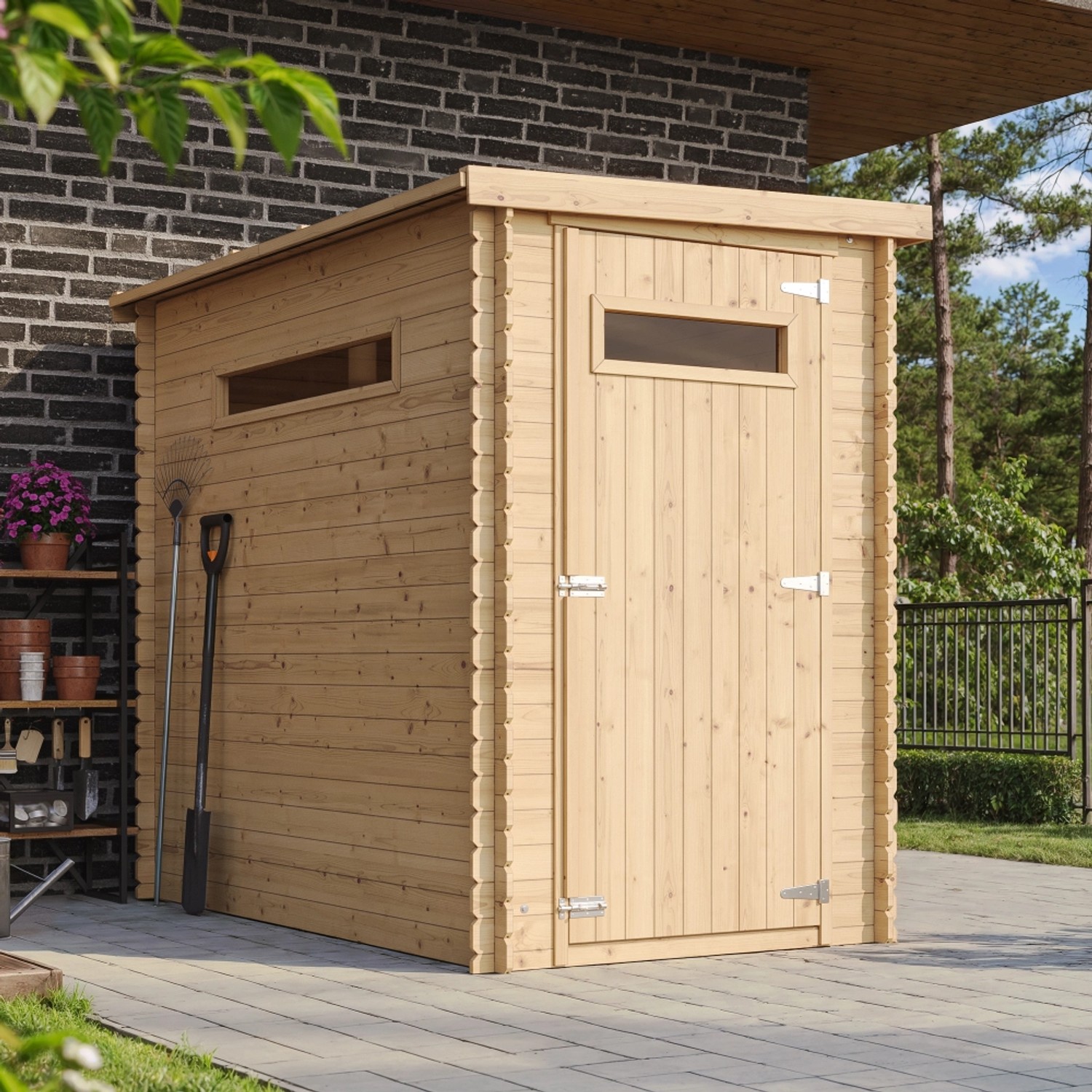Timbela Gartenhaus Holz M306A 2,63 m²