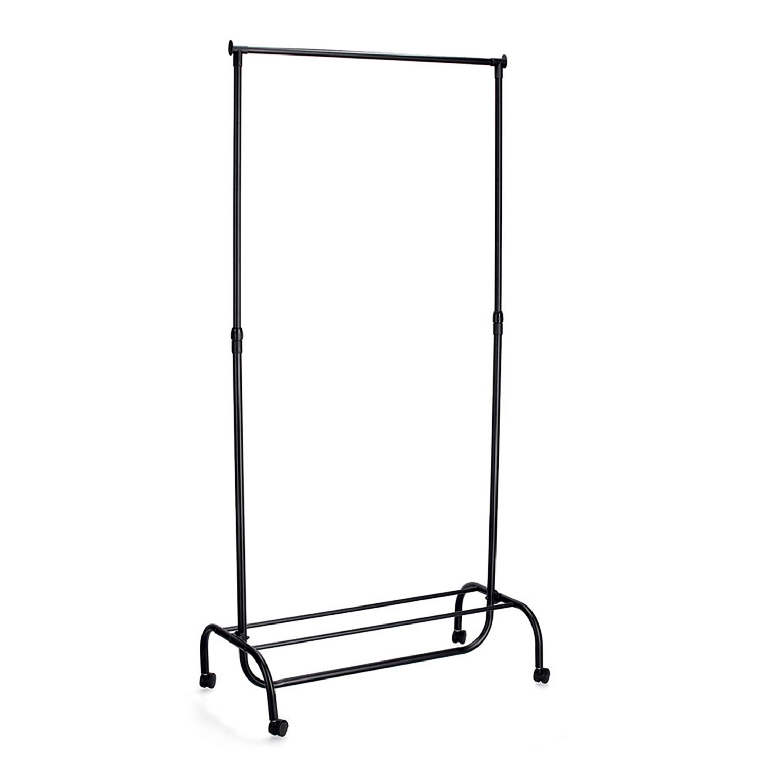 Zeller Rollkleiderständer Metall/Kunststoff 86 x 43 x 108-175 cm Schwarz