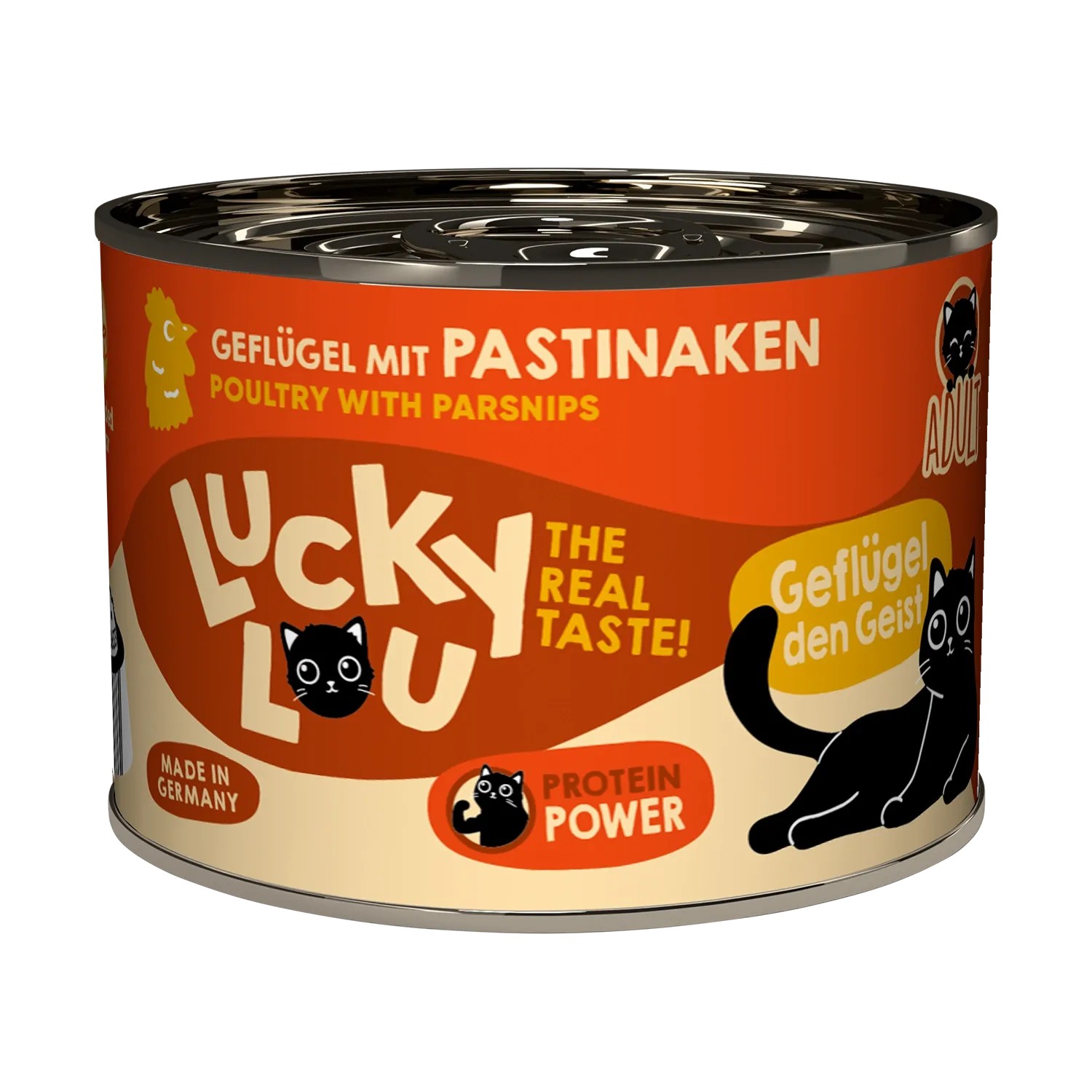 Lucky Lou Katzen-Nassfutter Lifestage Adult Geflügel 200 g
