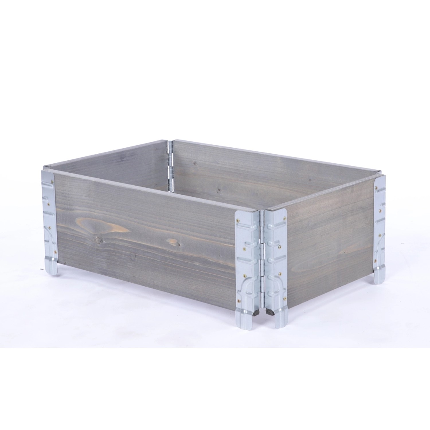 PROREGAL Hochbeetkisten GrowBox HxBxT 20x60x40cm 1 Ebene Holz Grau