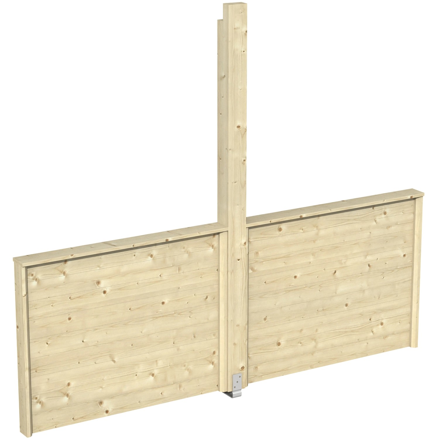 Skan Holz Brüstung für Pavillon Toulouse unbehandelt 270 cm x 106 cm