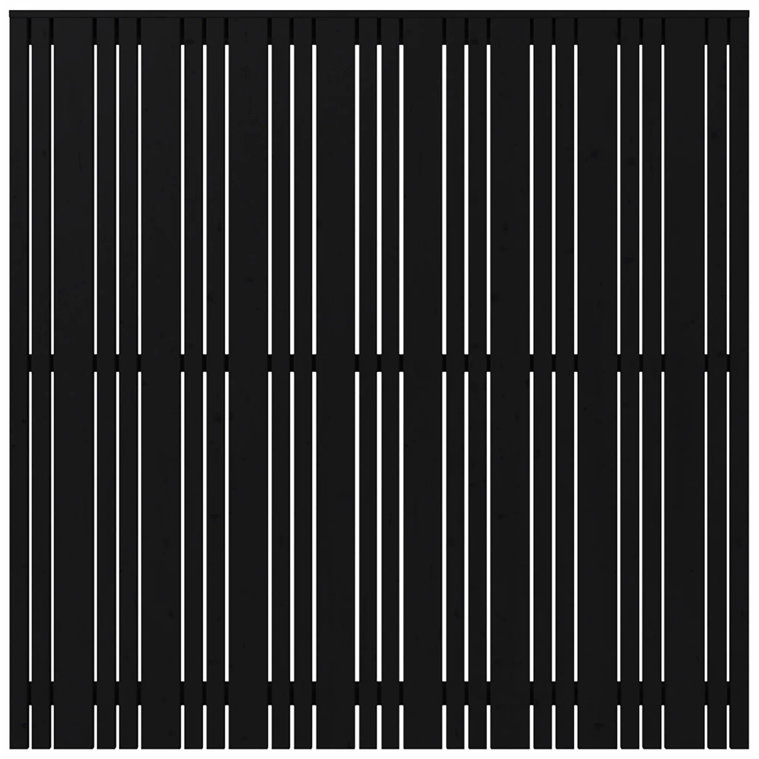 Plus Holz  Sichtschutzzaun Tangent Nadelholz Schwarz 180 cm x 180 cm