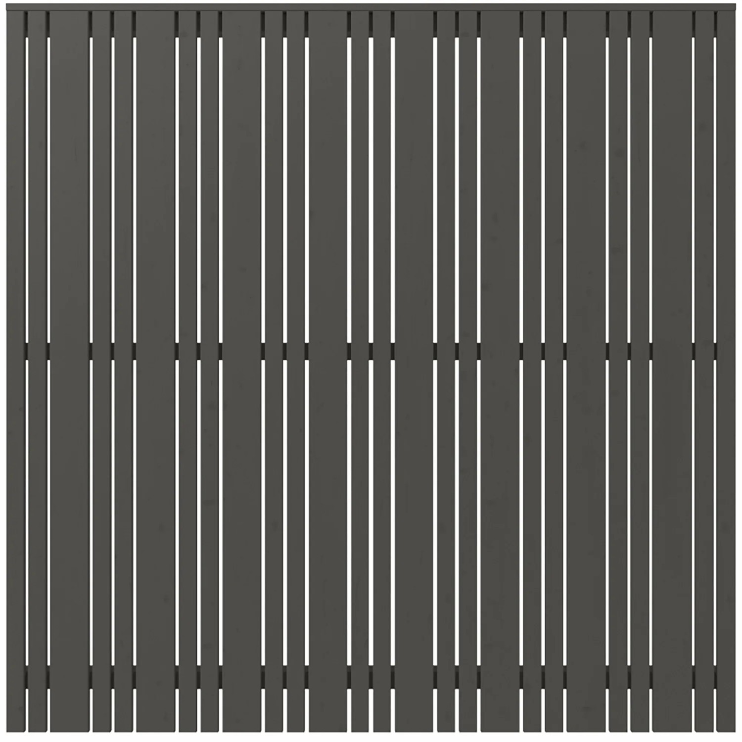 Plus Holz  Sichtschutzzaun Tangent Nadelholz Umbragrau 180 cm x 180 cm