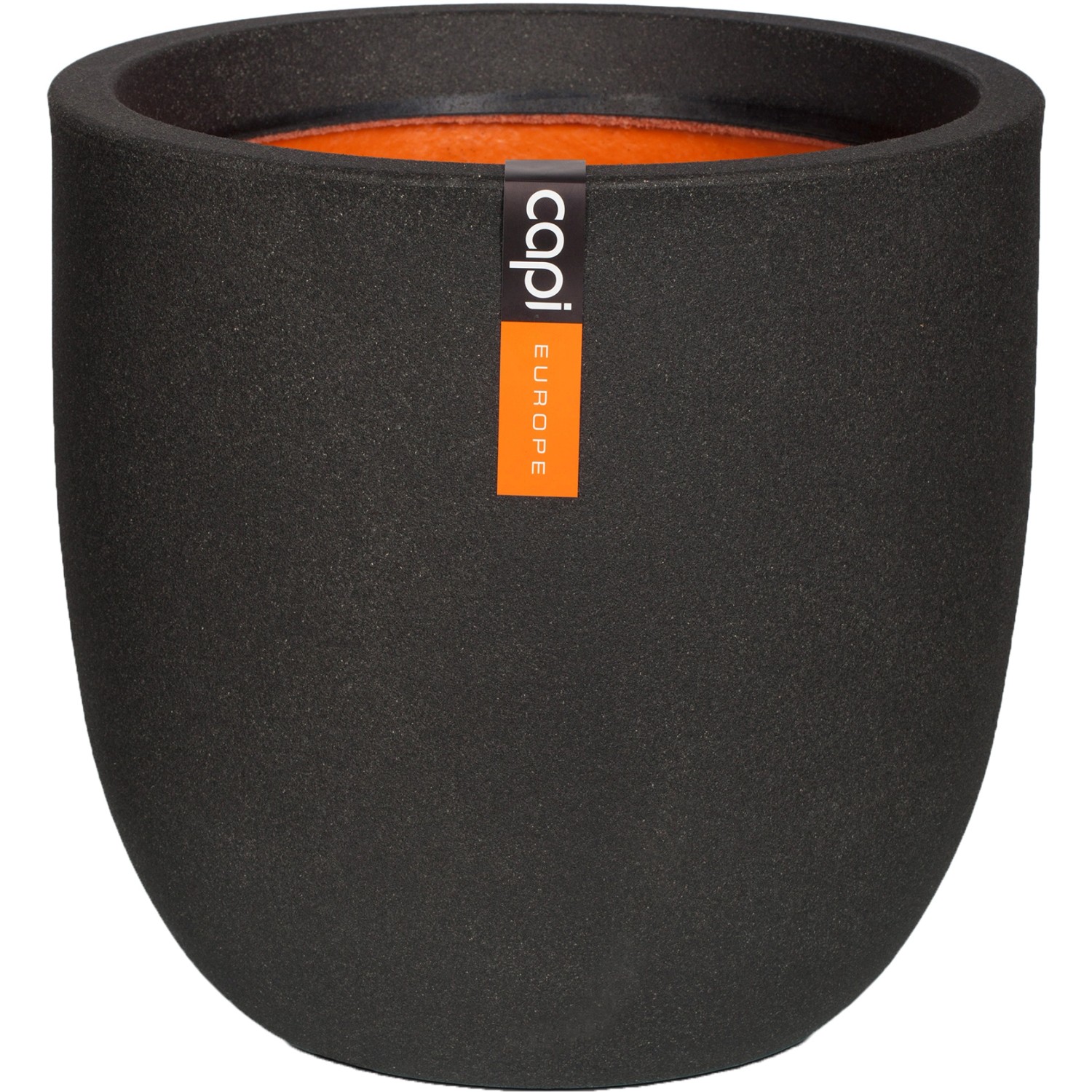 Capi Pflanztopf Smooth rund Ø 54 cm x 52 cm Schwarz