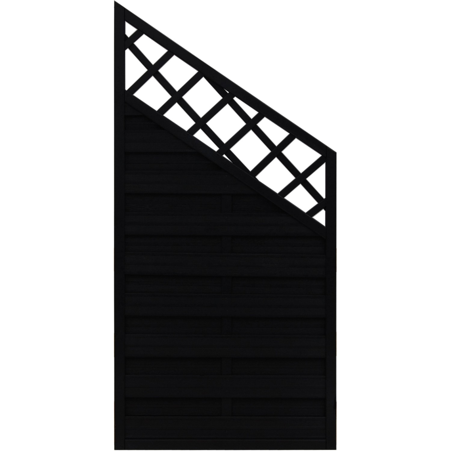 Sichtschutzzaun-Element Country Anthrazit lasiert 180 x 120/90 cm